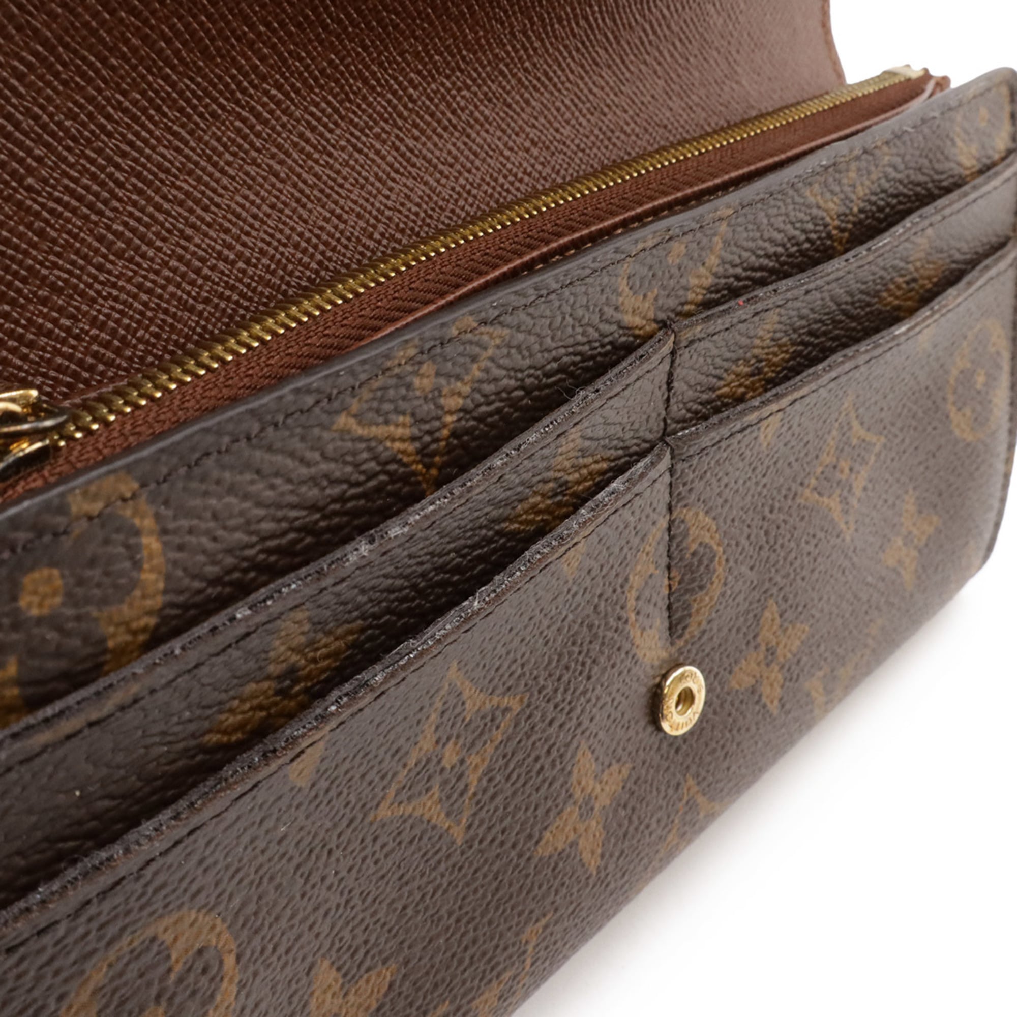 Louis Vuitton Brown Monogram Pvc Long Wallet (Bi-Fold) (Pre-Owned)