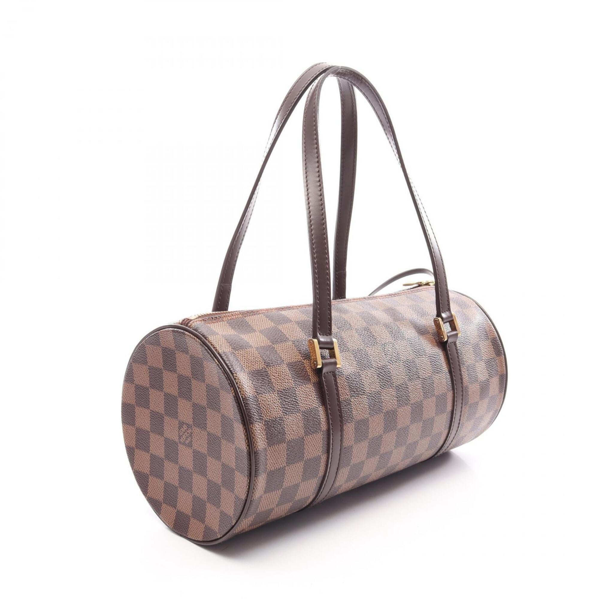 Louis Vuitton Brown Ebene Coated Canvas Damier Canvas Pvc Leather Handbag Pouch (Pre-Owned)