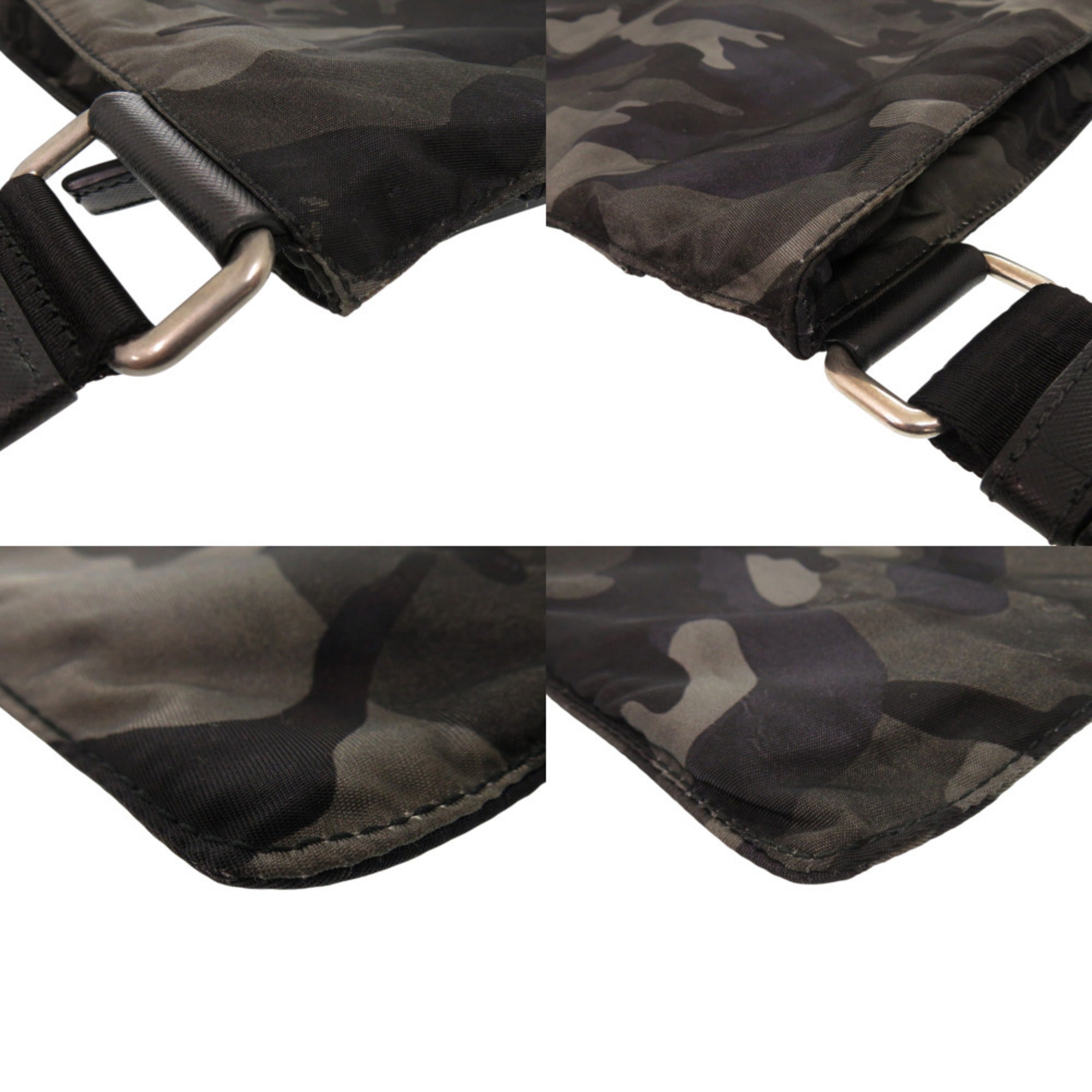 Prada Camouflage Khaki Tessuto Shoulder Bag (Pre-Owned)