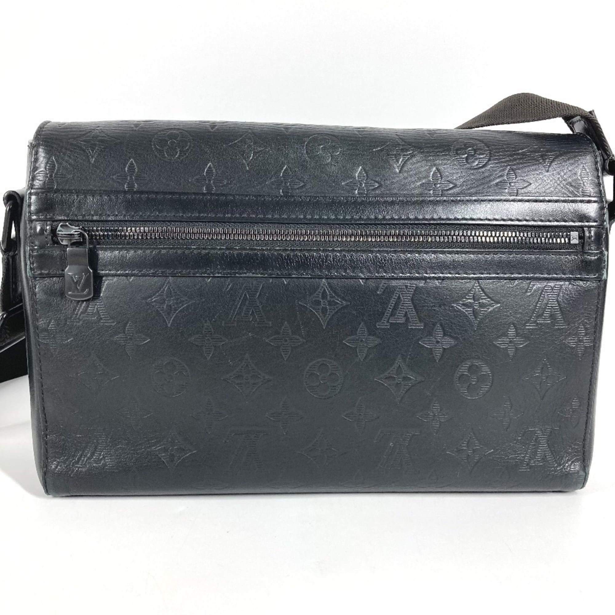 Louis Vuitton Monogram Shadow Black Monogram Shadow Messenger Bag Shoulder Bag (Pre-Owned)