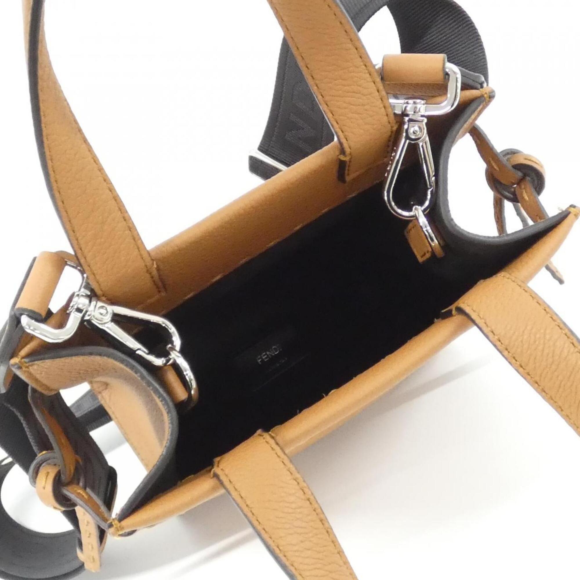 Fendi Brown Leather Handbag (Pre-Owned)