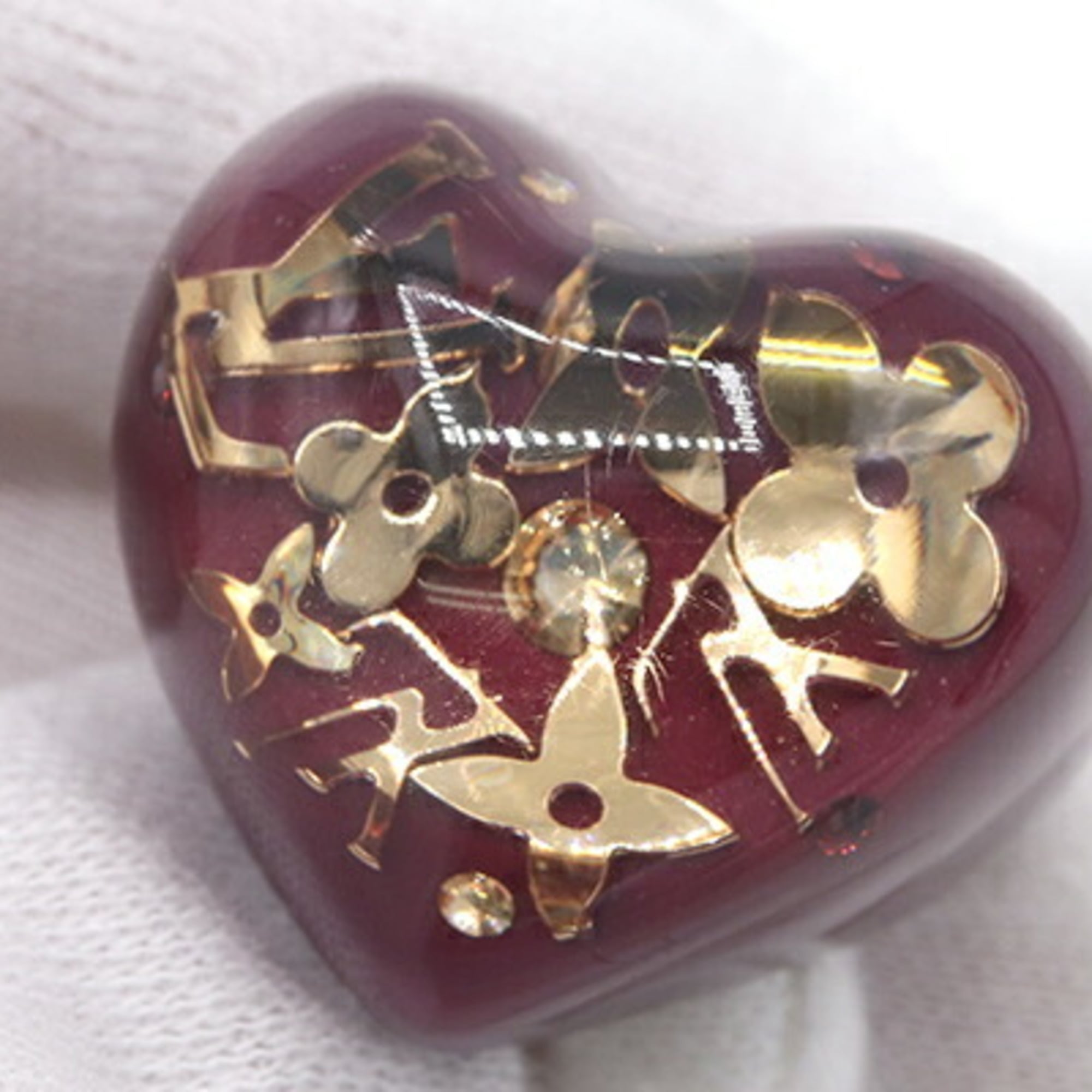 Louis Vuitton Rouge Fauviste Resin Band Ring (Pre-Owned)
