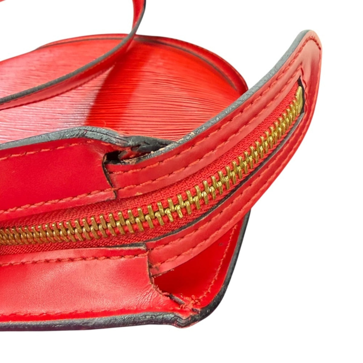 Louis Vuitton Epi Castilian Red Red Color Epi Leather Handbag Shoulder Bag (Pre-Owned)
