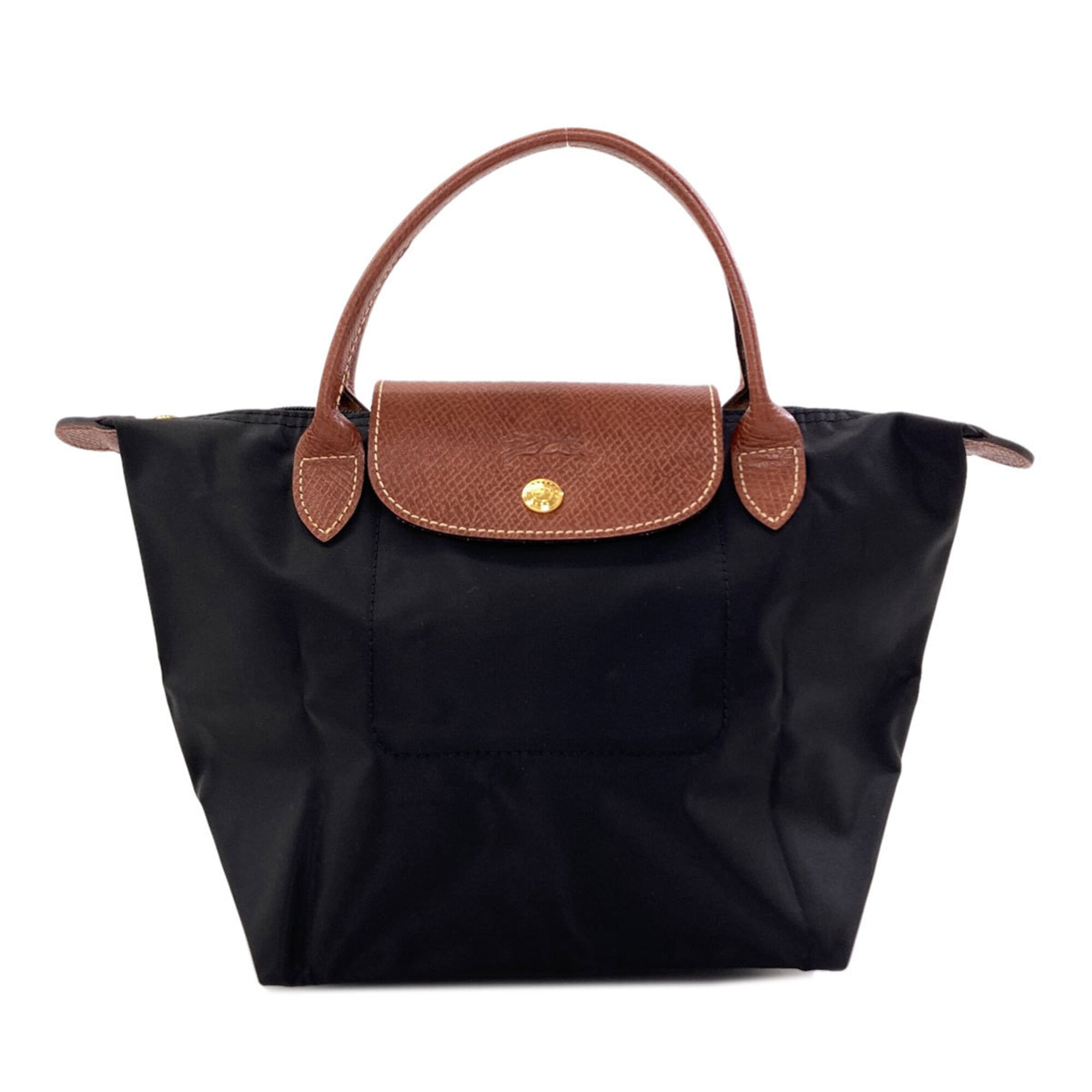 Longchamp Black Nylon Handbag (Pre-Owned)