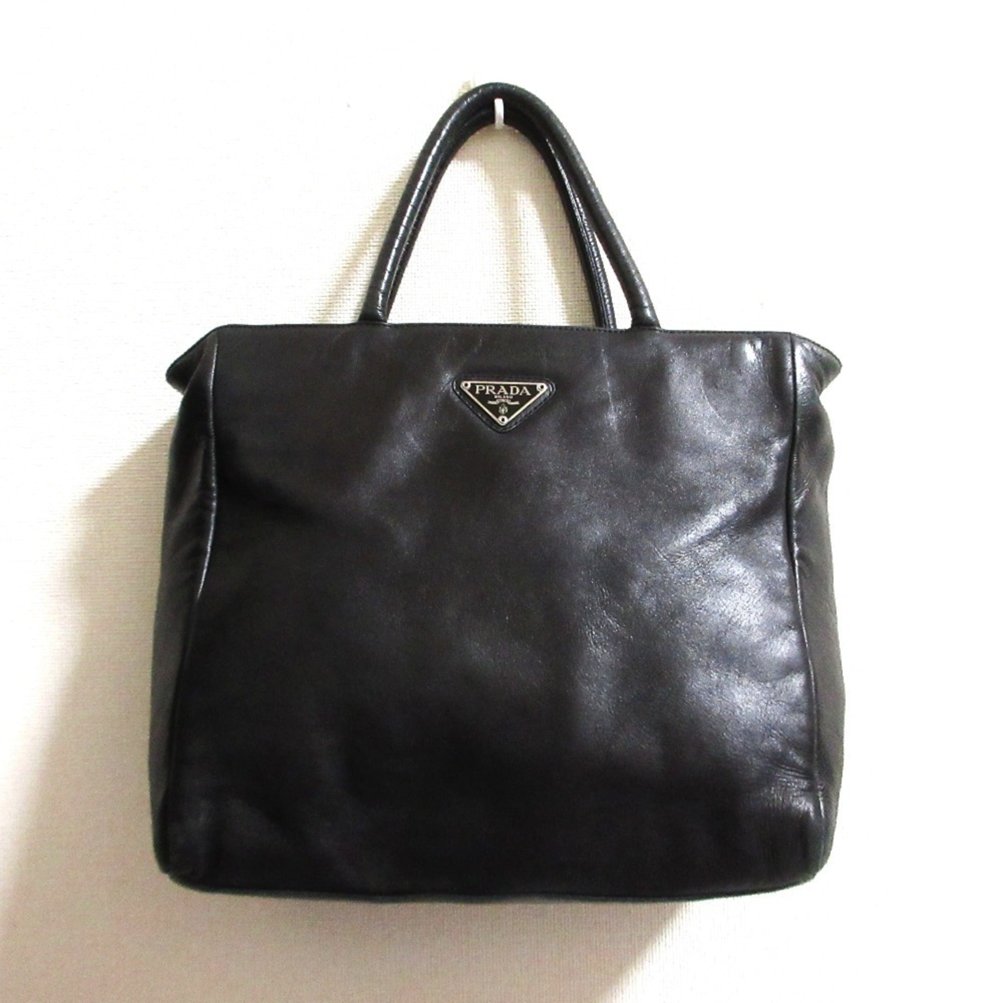 Prada Black Nappa Leather Tote Bag (Pre-Owned)