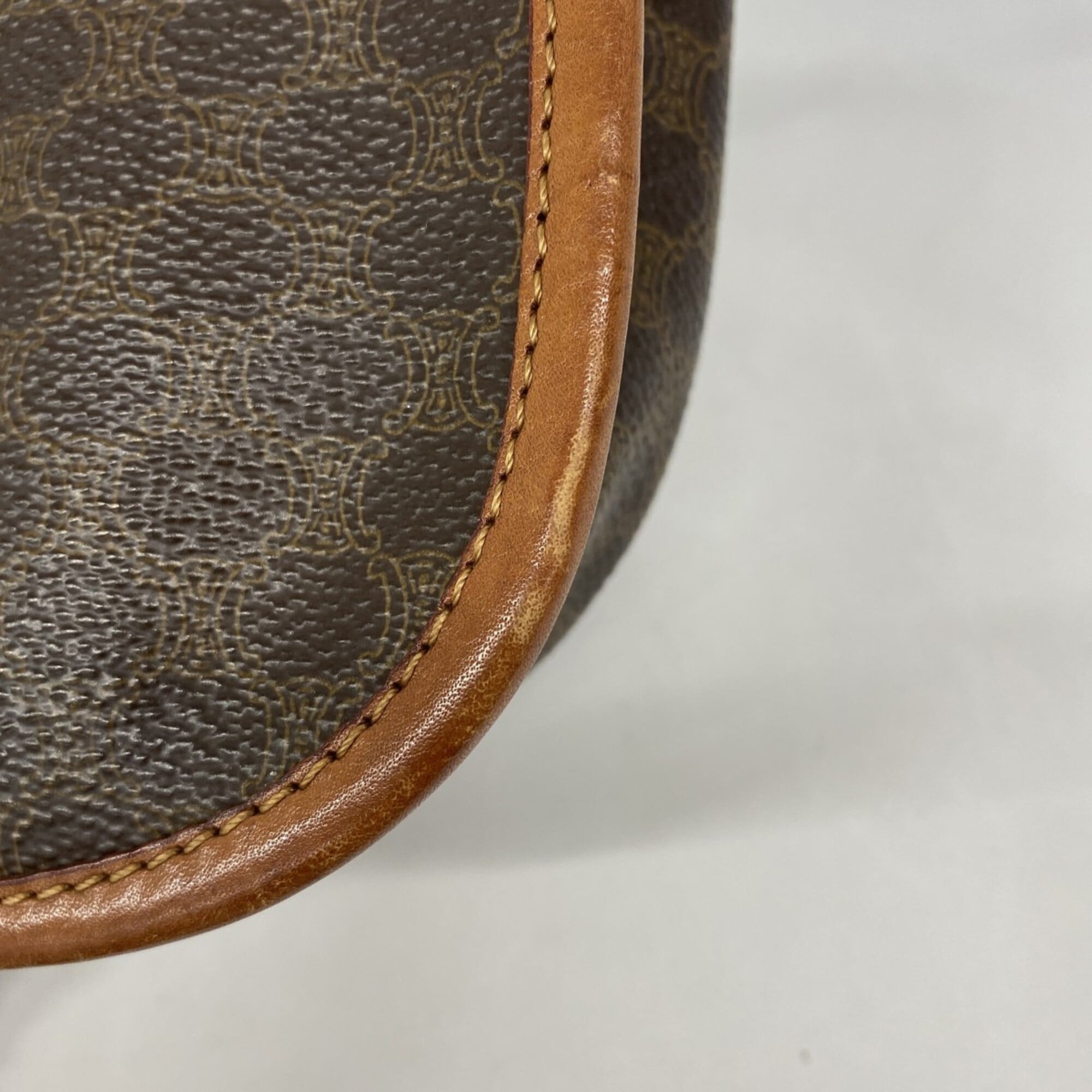 Celine Brown Pvc Shoulder Bag (Pre-Owned)