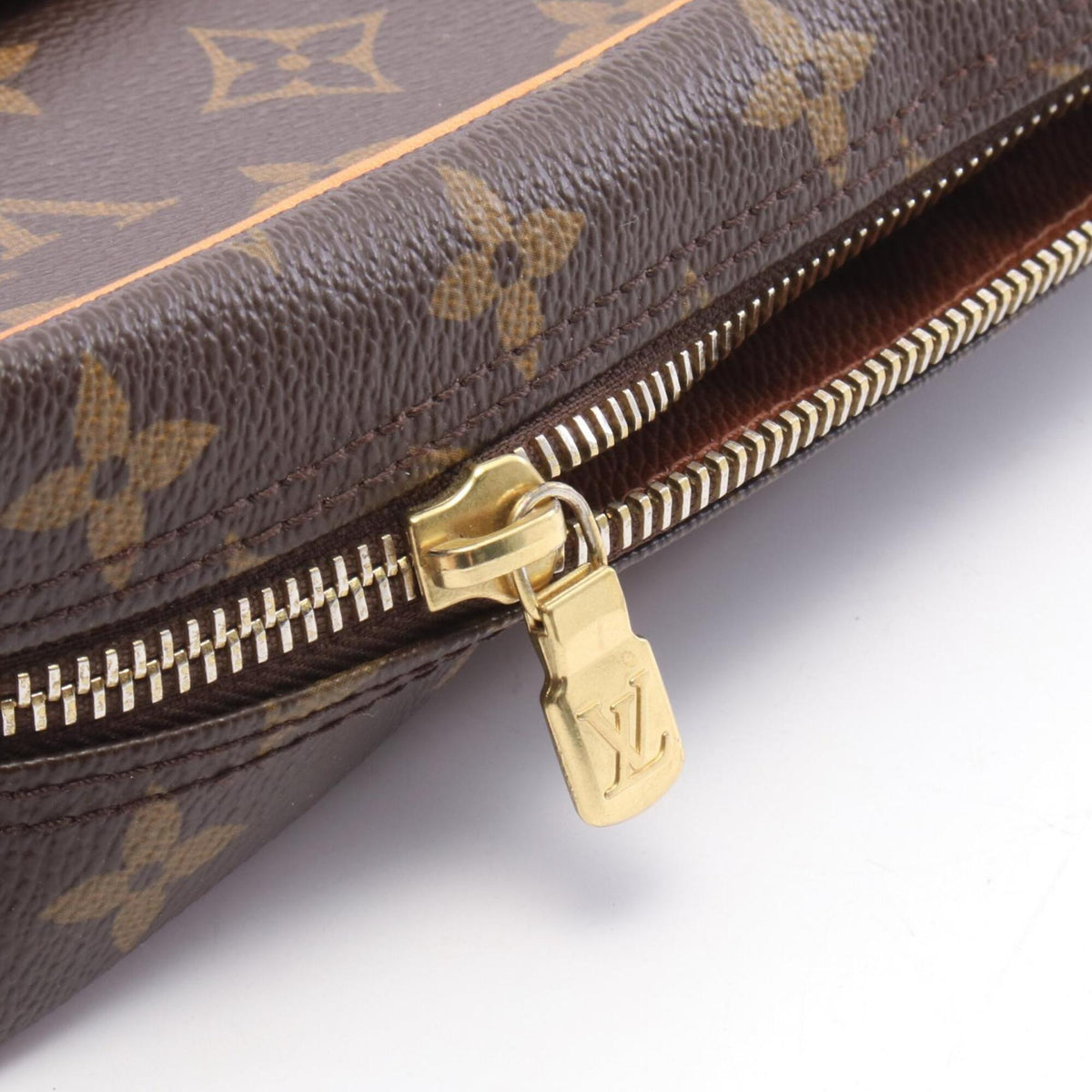 Louis Vuitton Brown Coated Canvas Pvc Monogram Leather Handbag Shoulder Bag (Pre-Owned)