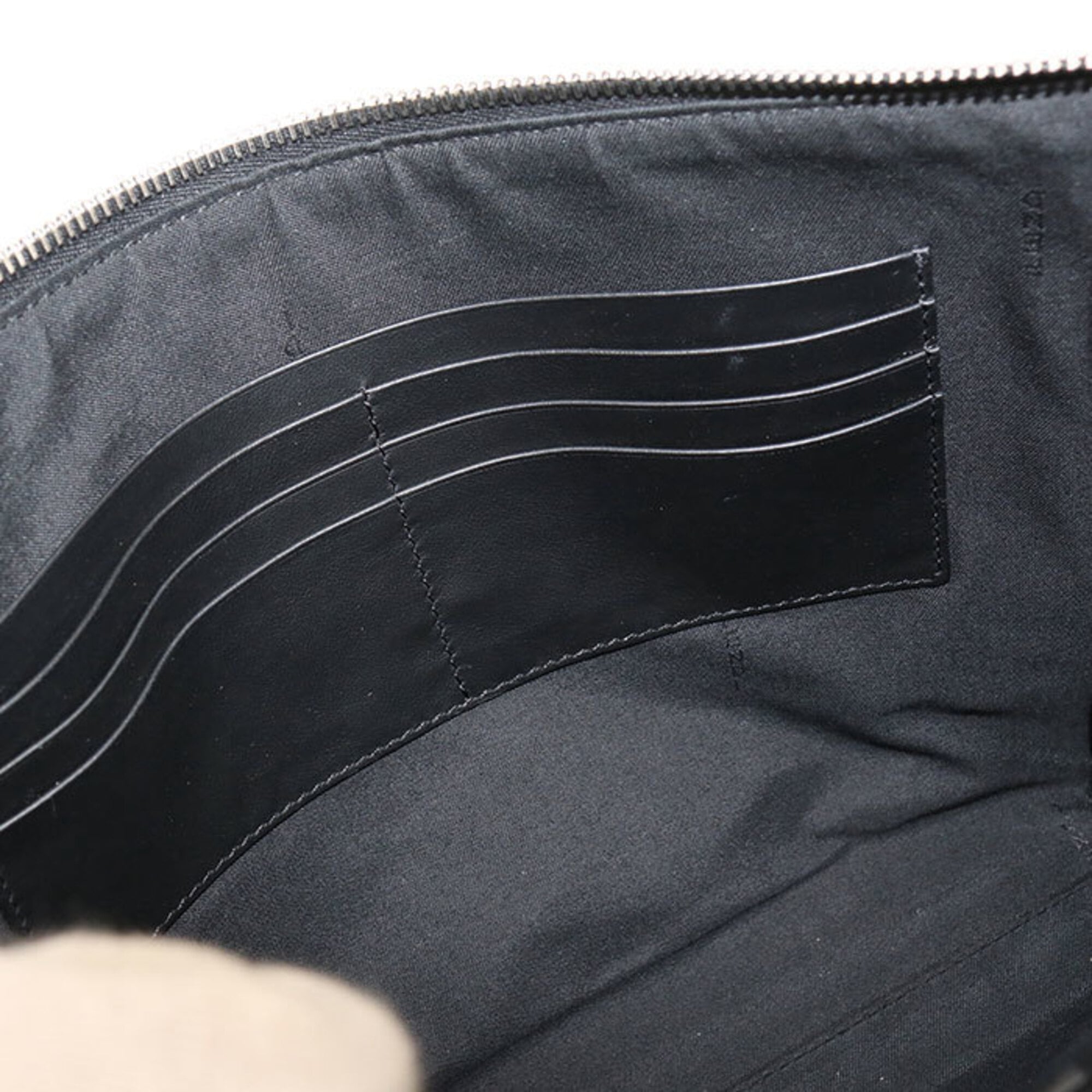 Fendi Black Pvc Leather Clutch Bag (Pre-Owned)