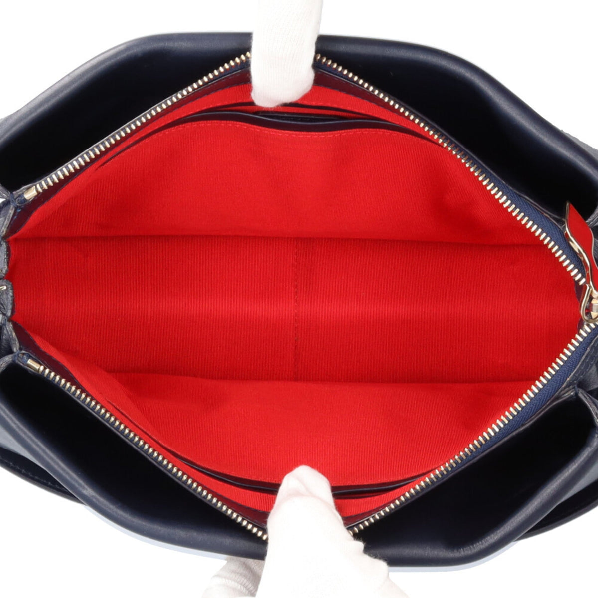 Christian Louboutin Navy Leather Shoulder Bag (Pre-Owned)