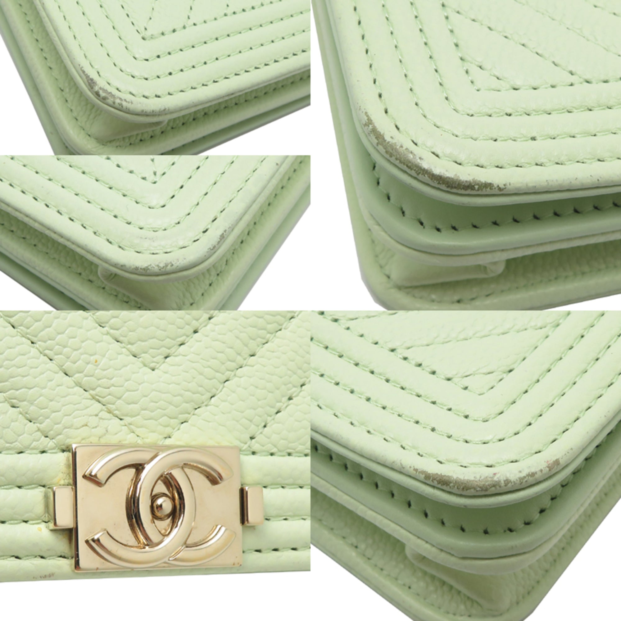 Chanel Grained Calfskin Shoulder Bag (Pre-Owned)