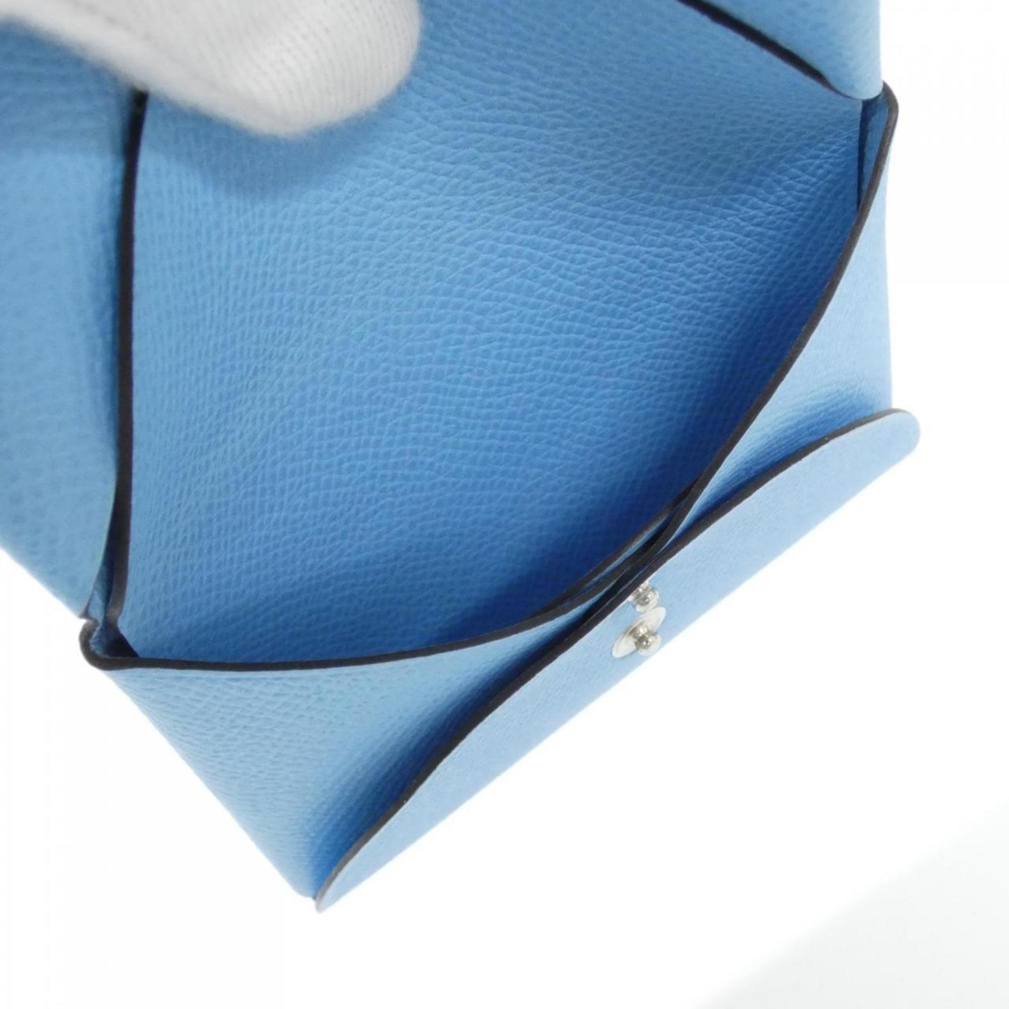 Hermes Celeste Epsom Leather Coin Purse/Coin Case (Pre-Owned)