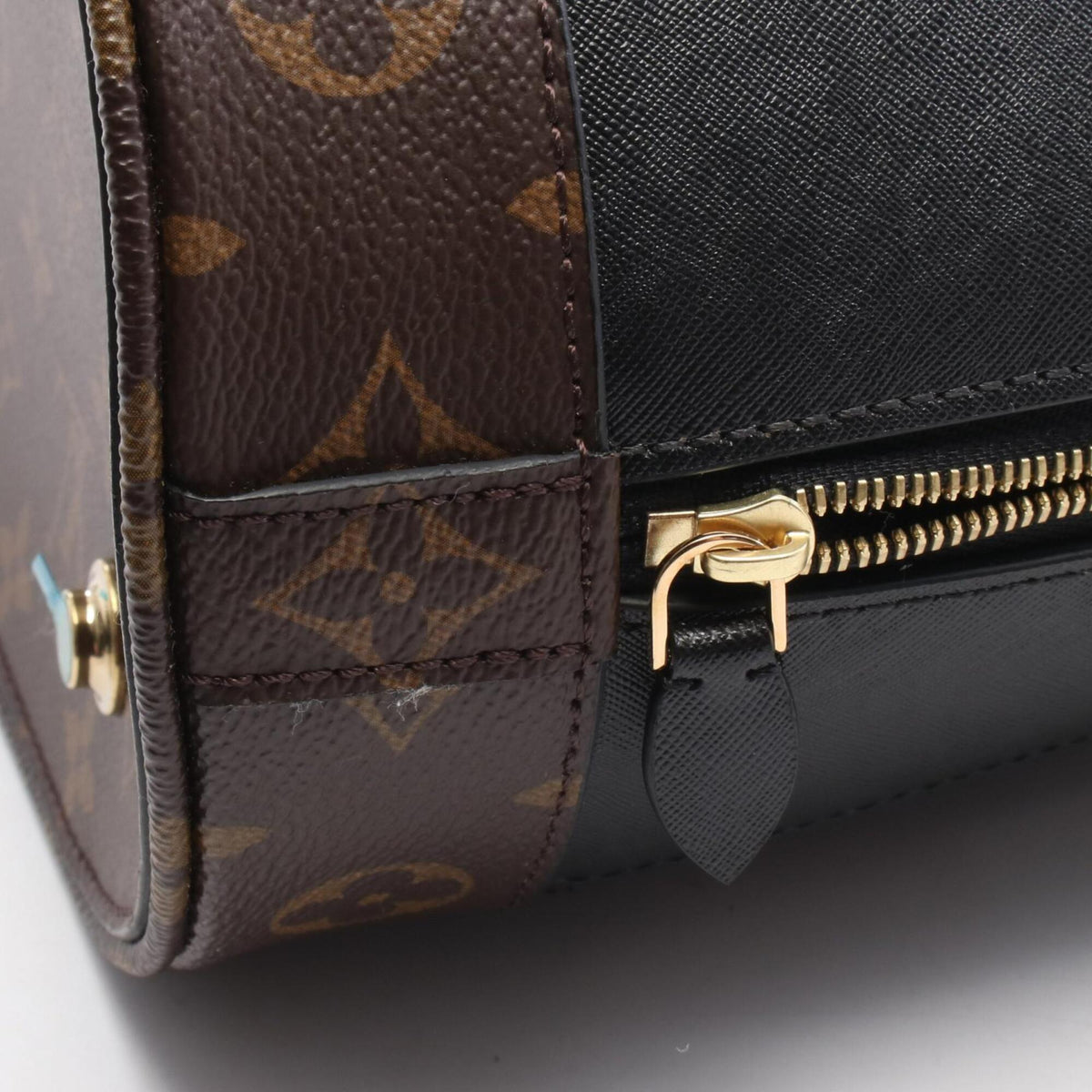 Louis Vuitton Black Brown Monogram Coated Canvas Handbag Tote Bag (Pre-Owned)