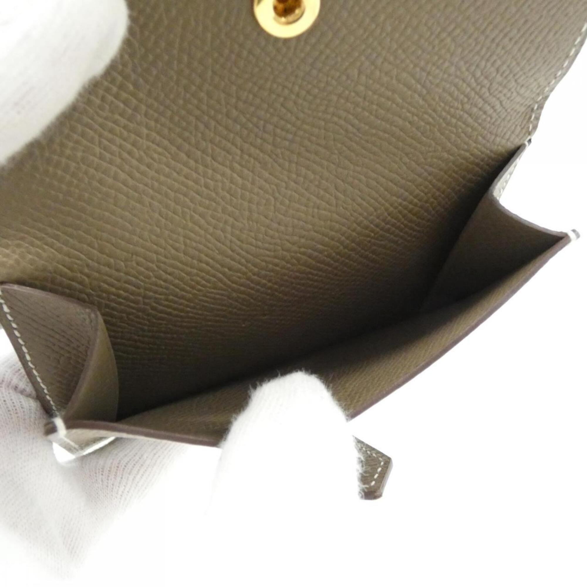 Hermes Etoupe Gray Epsom Leather Wallet (Bi-Fold) (Pre-Owned)
