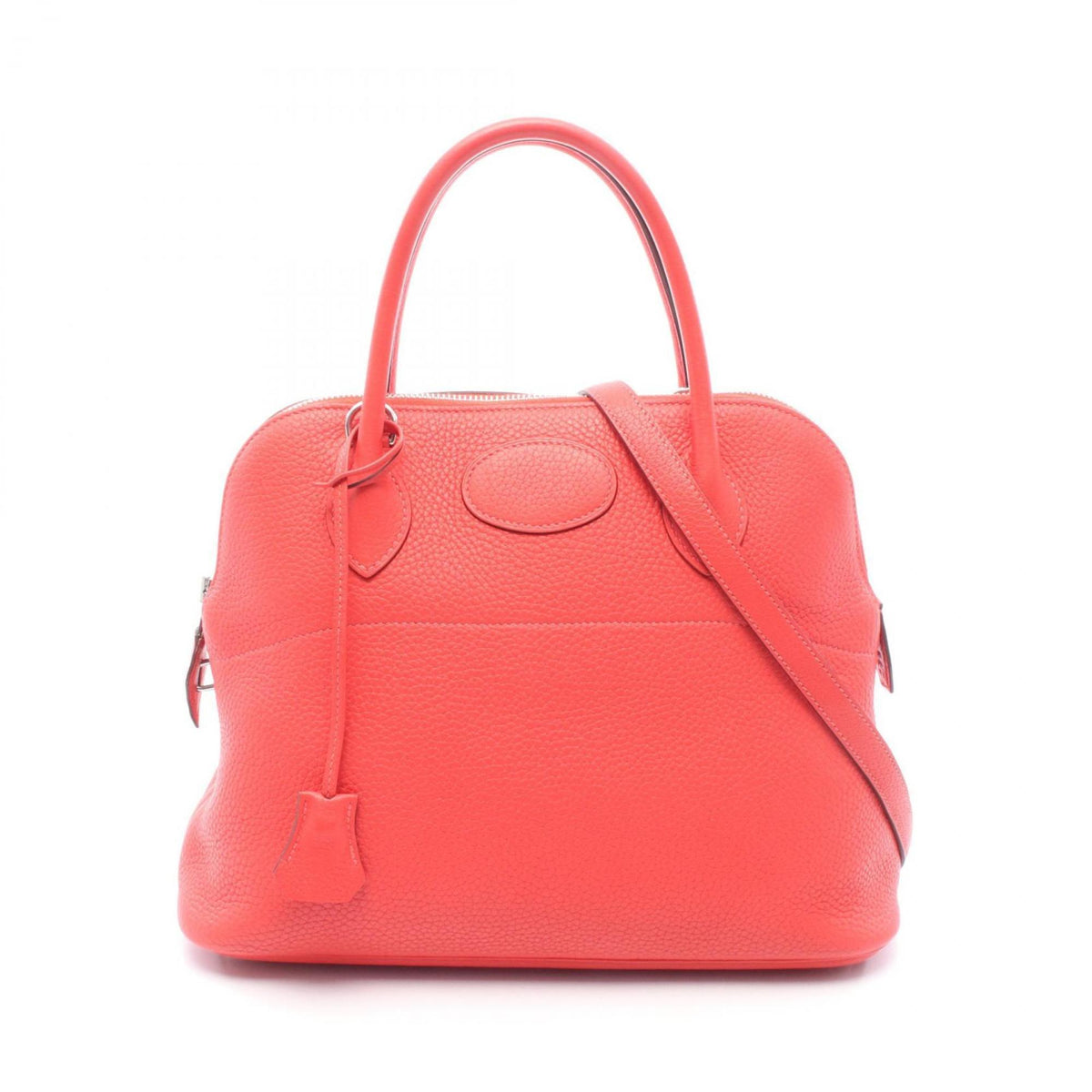 Hermes Red Color Rose Jaipur Leather Handbag (Pre-Owned)