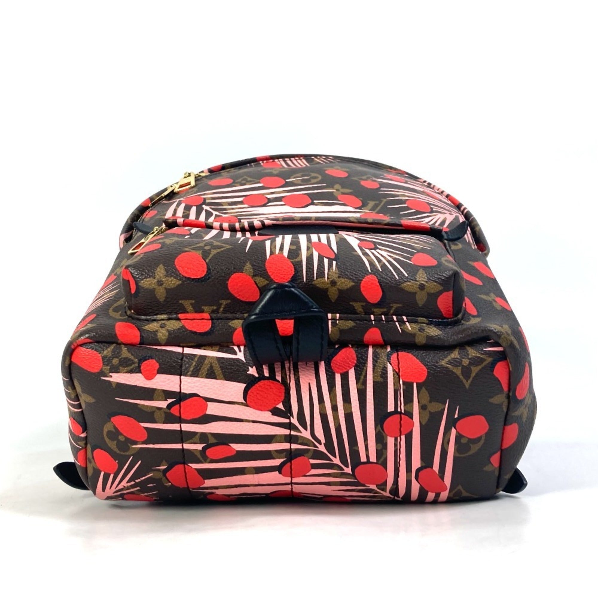 Louis Vuitton Brown Pink Red Color Monogram Backpack (Pre-Owned)