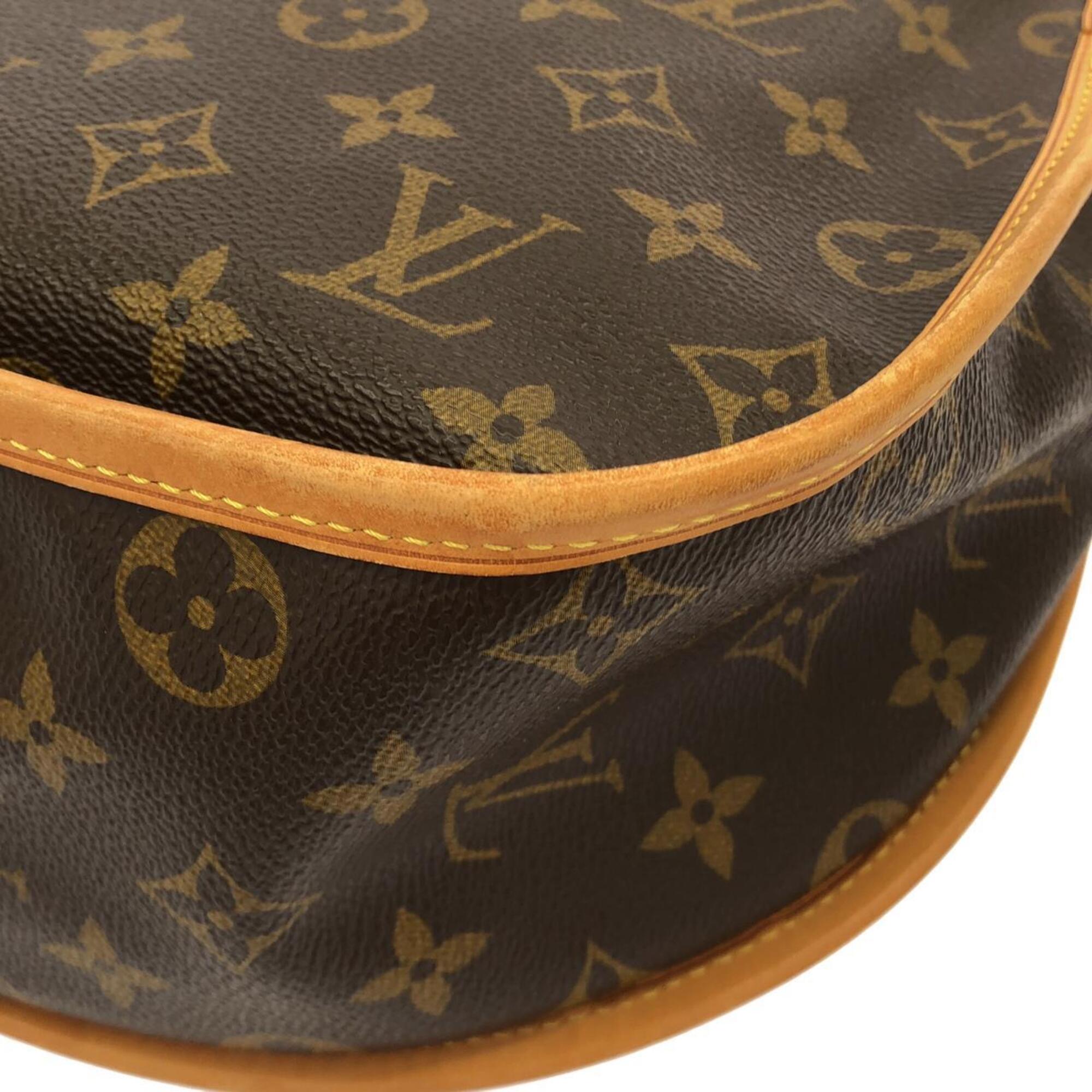 Louis Vuitton Monogram Marron Coated Canvas Shoulder Bag (Pre-Owned)