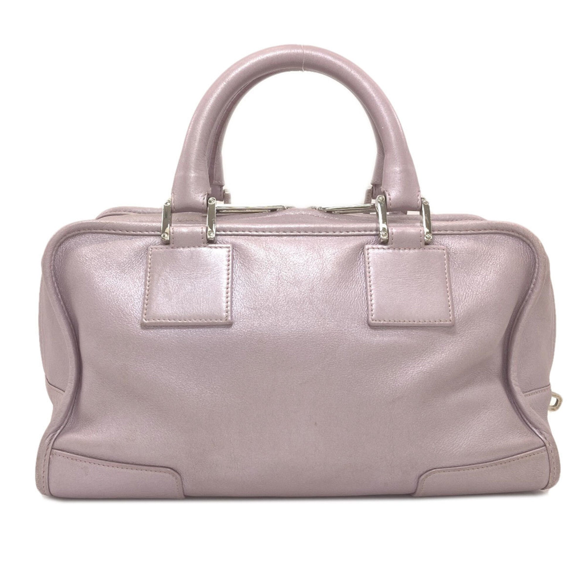 Loewe Purple Leather Handbag (Pre-Owned)