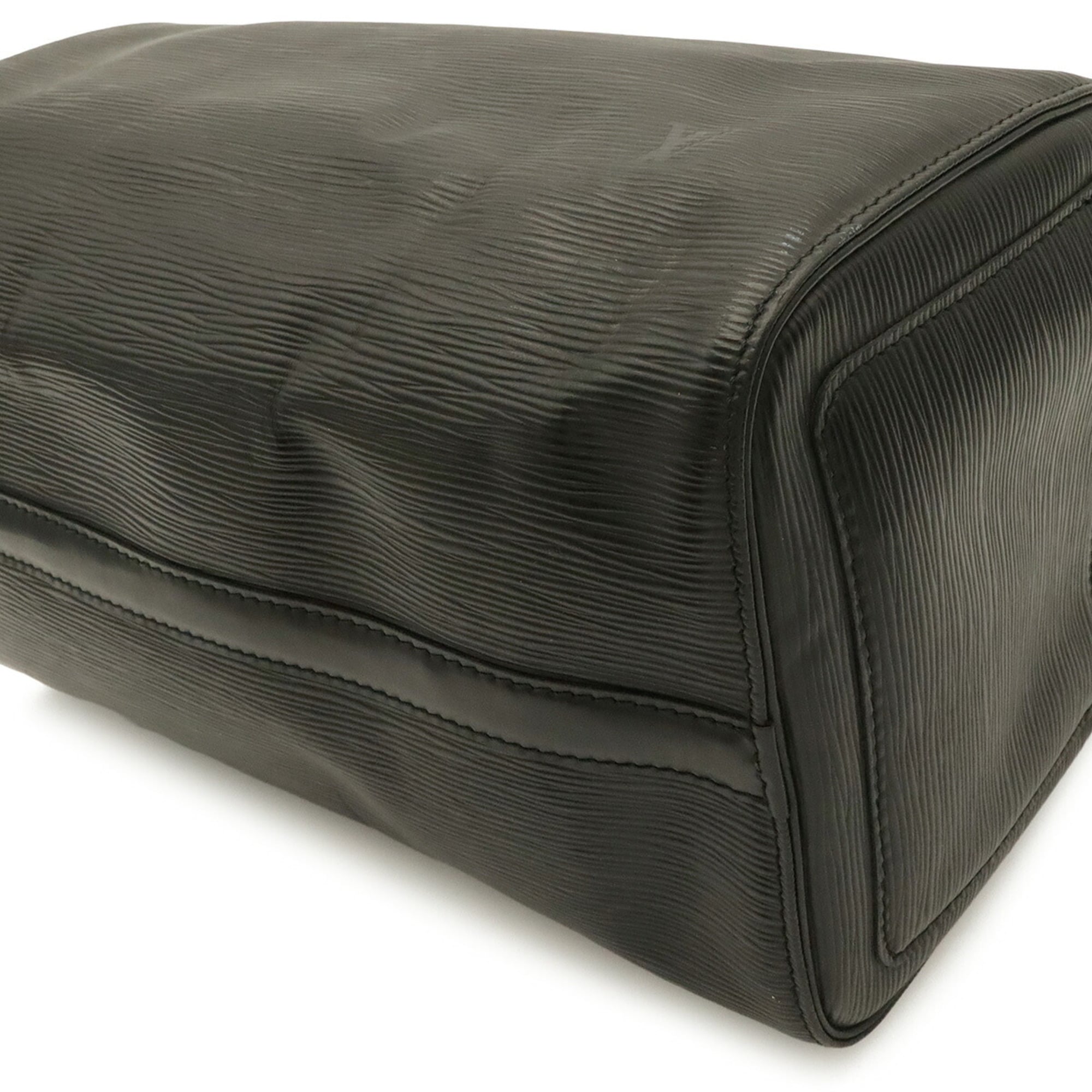 Louis Vuitton Noir Epi Leather Boston Bag Handbag (Pre-Owned)