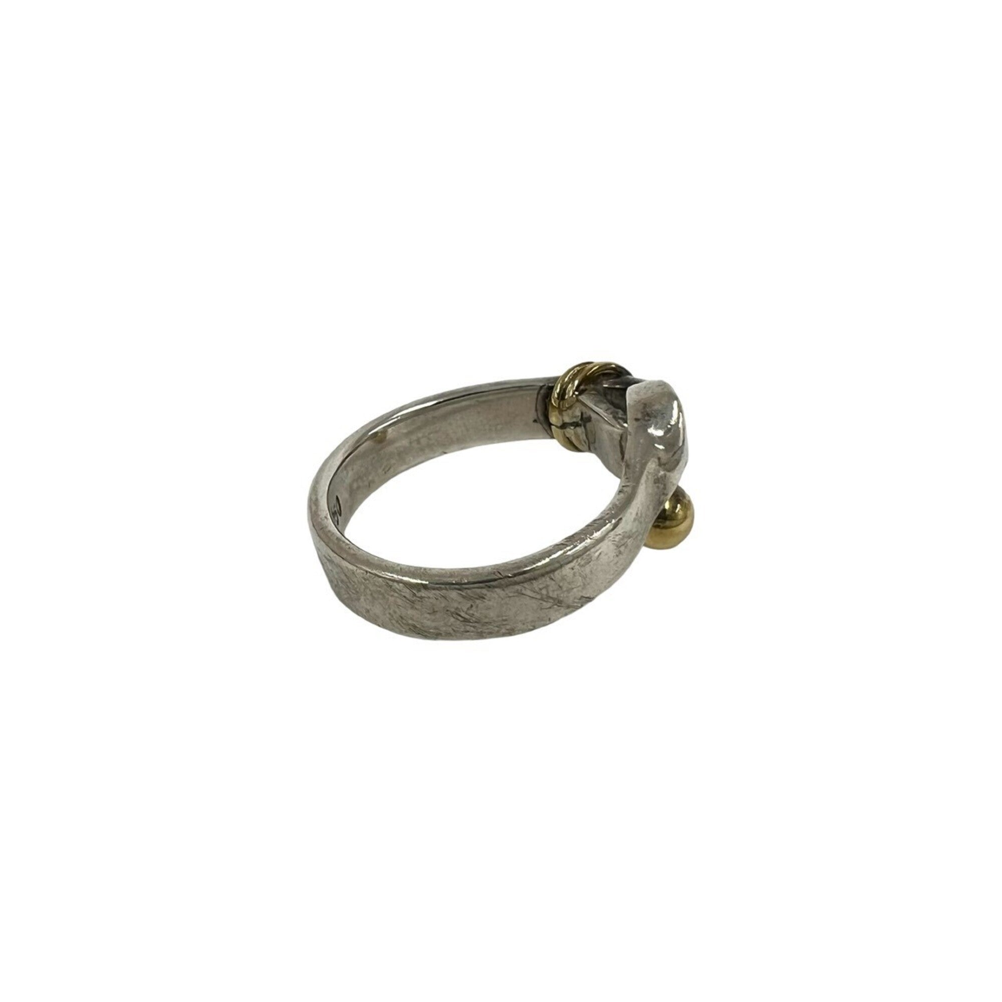 Tiffany Gold Silver Yellow Gold (18K) Silver 925 Band Ring (Pre-Owned)
