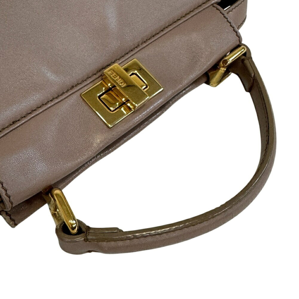 Fendi Brown Leather Handbag (Pre-Owned)