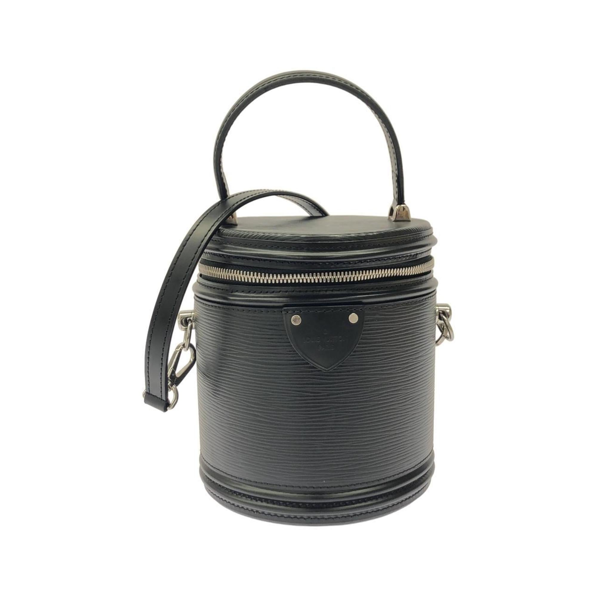 Louis Vuitton Black Leather Handbag (Pre-Owned)
