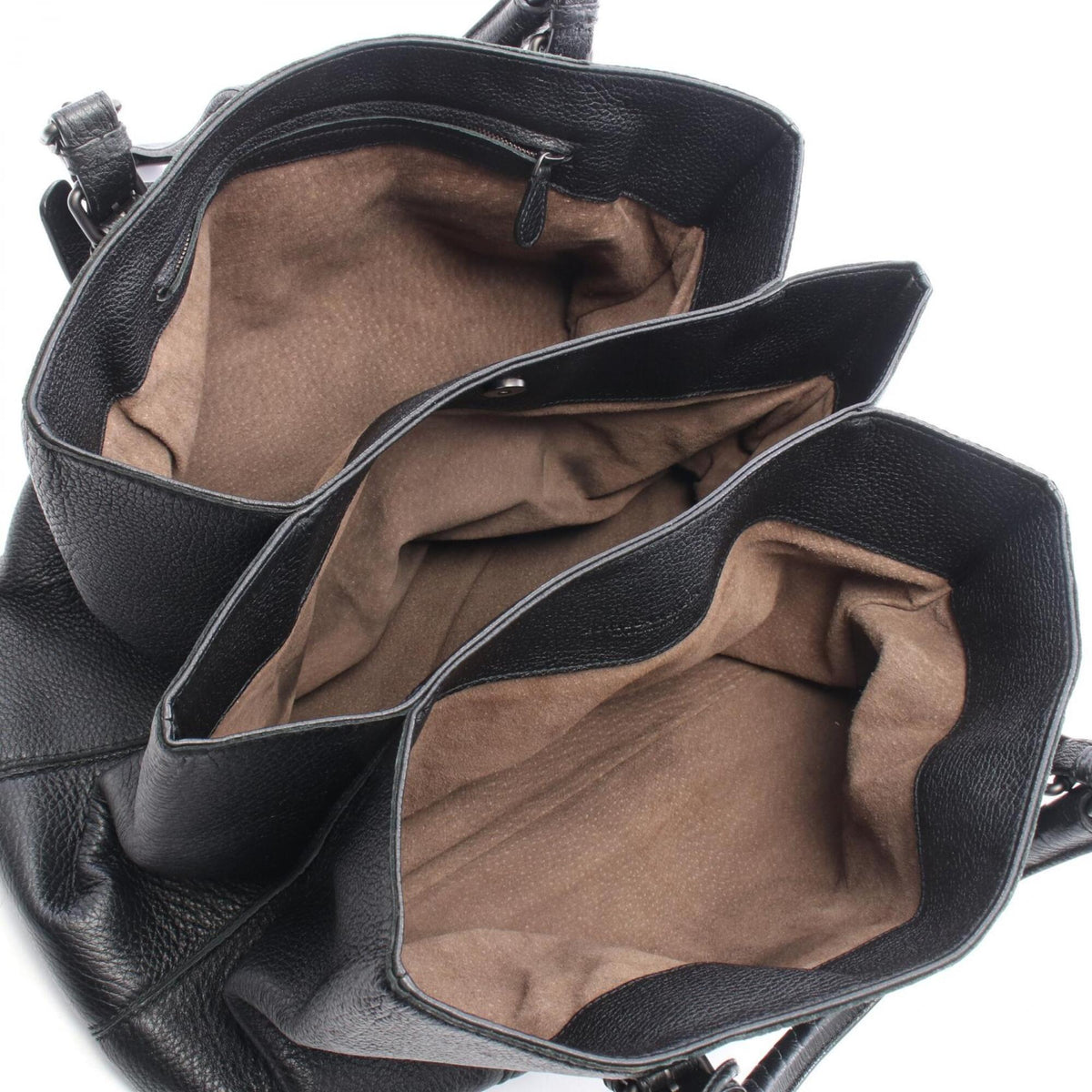 Bottega Veneta Black Leather Handbag (Pre-Owned)