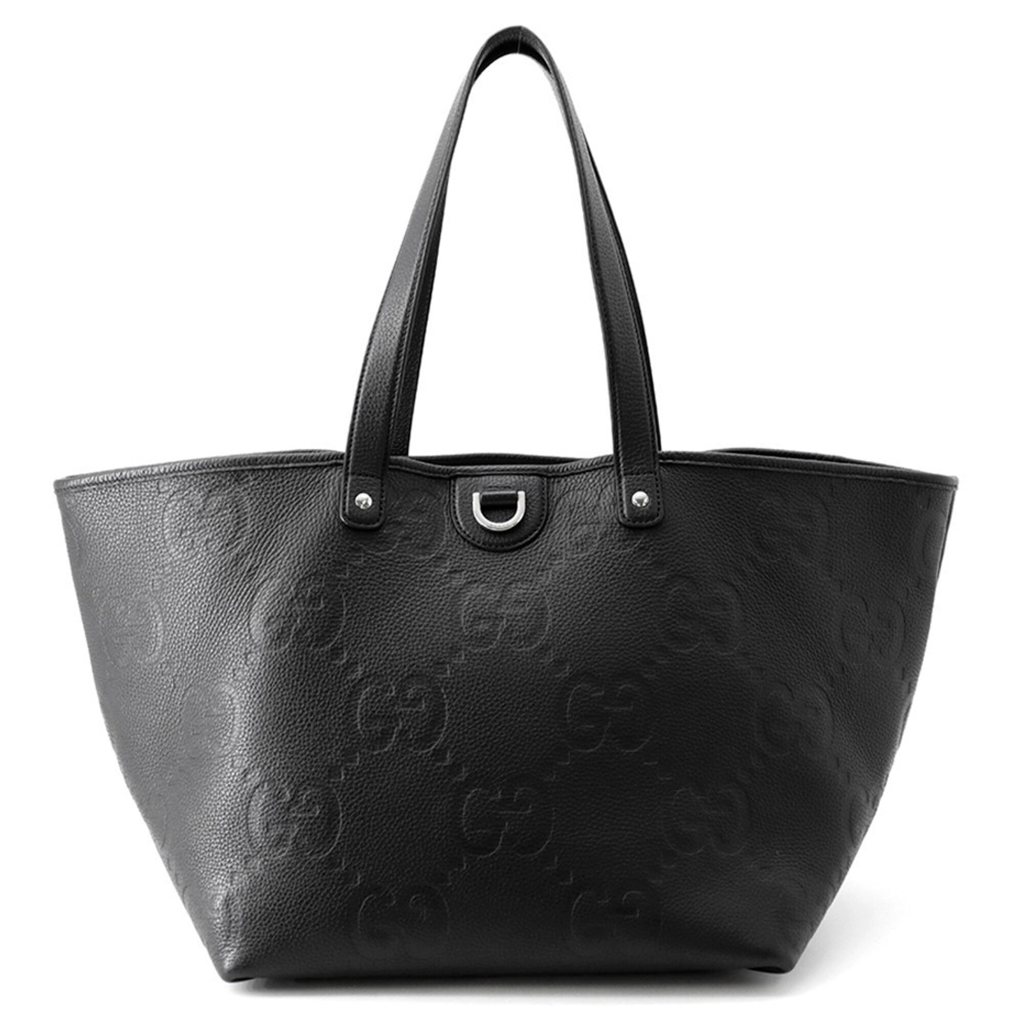 Gucci Black Leather Tote Bag (Pre-Owned)