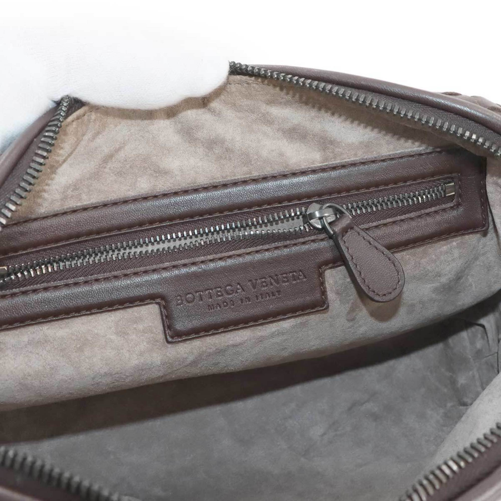 Bottega Veneta Brown Leather Shoulder Bag (Pre-Owned)