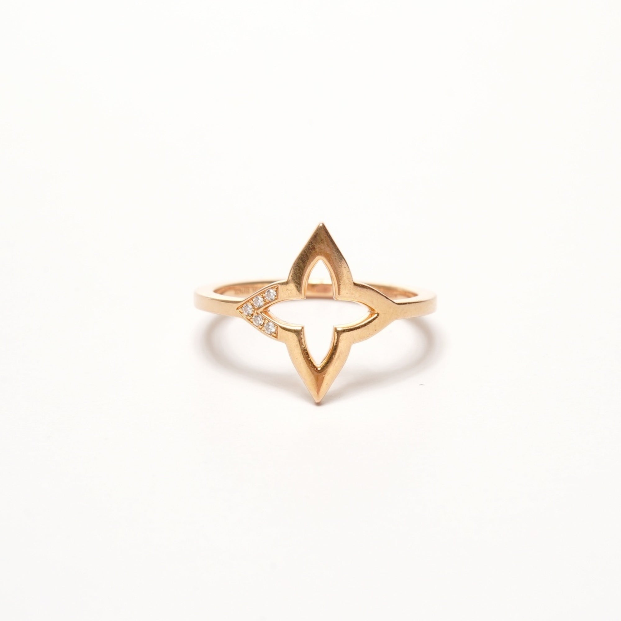 Louis Vuitton Gold Gold (18K) Band Ring (Pre-Owned)