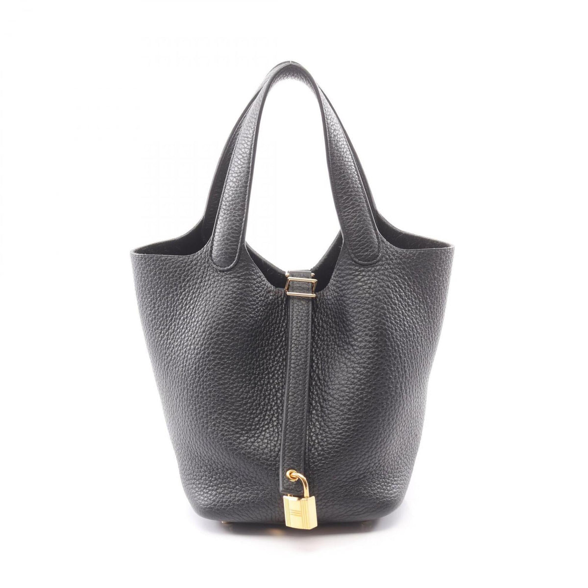 Hermes Black Taurillon Clemence Leather Leather Handbag (Pre-Owned)