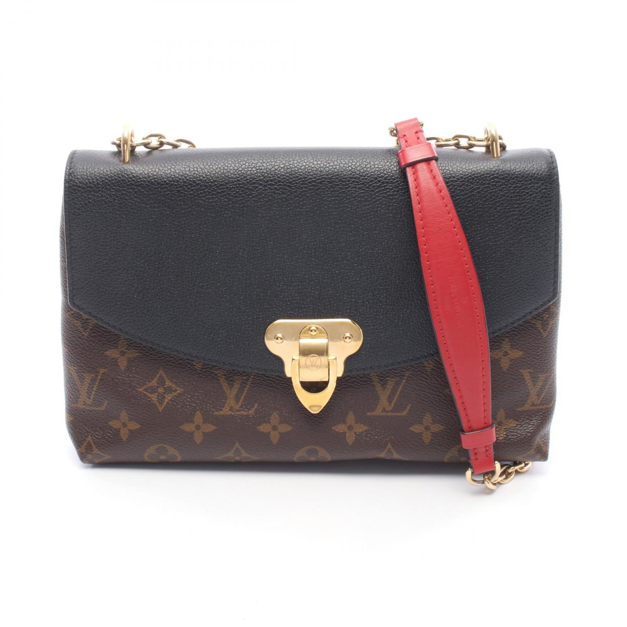 Louis Vuitton Black Brown Monogram Noir Monogram Leather Handbag Shoulder Bag (Pre-Owned)