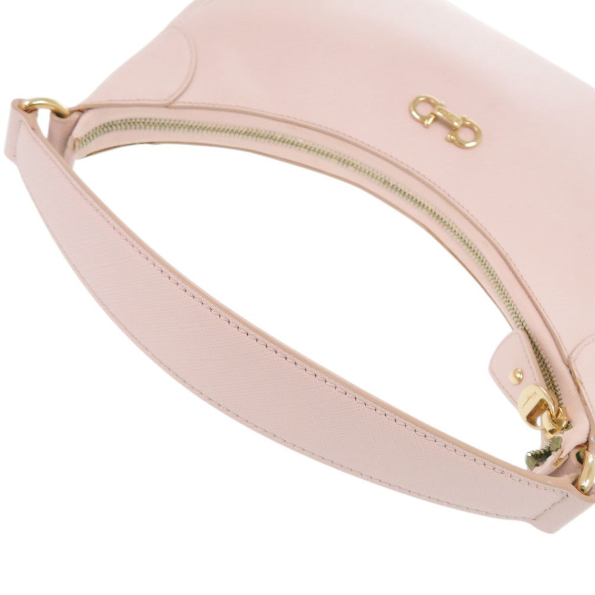 Salvatore Ferragamo Pink Leather Shoulder Bag (Pre-Owned)