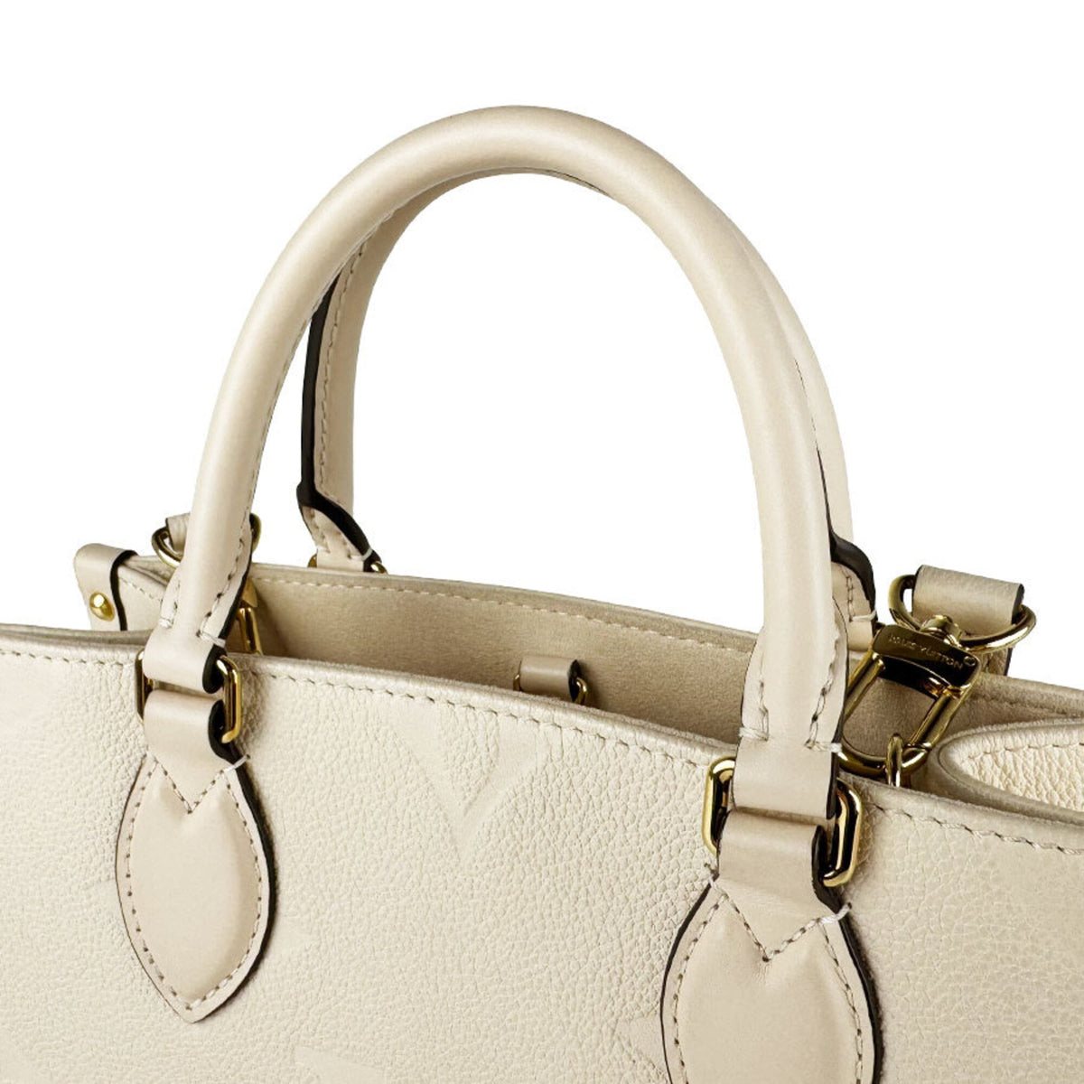Louis Vuitton Cream Monogram Empreinte Handbag Shoulder Bag (Pre-Owned)