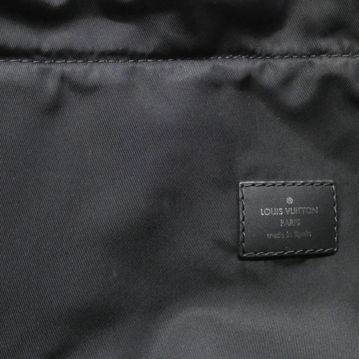 Louis Vuitton Black Coated Canvas Handbag Pouch (Pre-Owned)