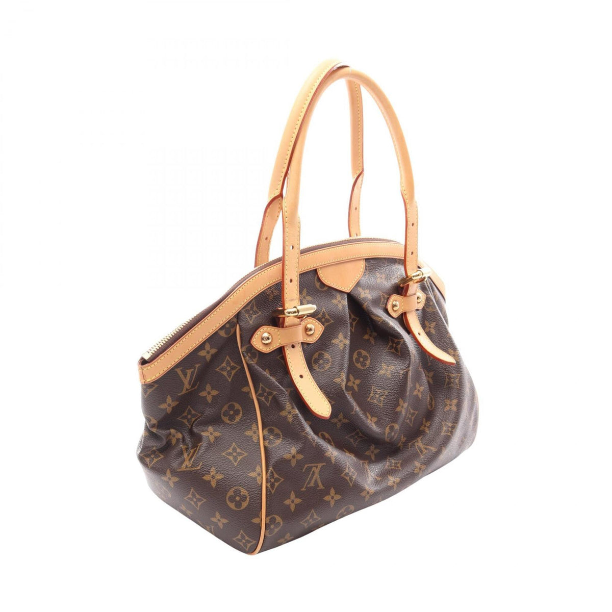 Louis Vuitton Brown Monogram Coated Canvas Leather Handbag (Pre-Owned)