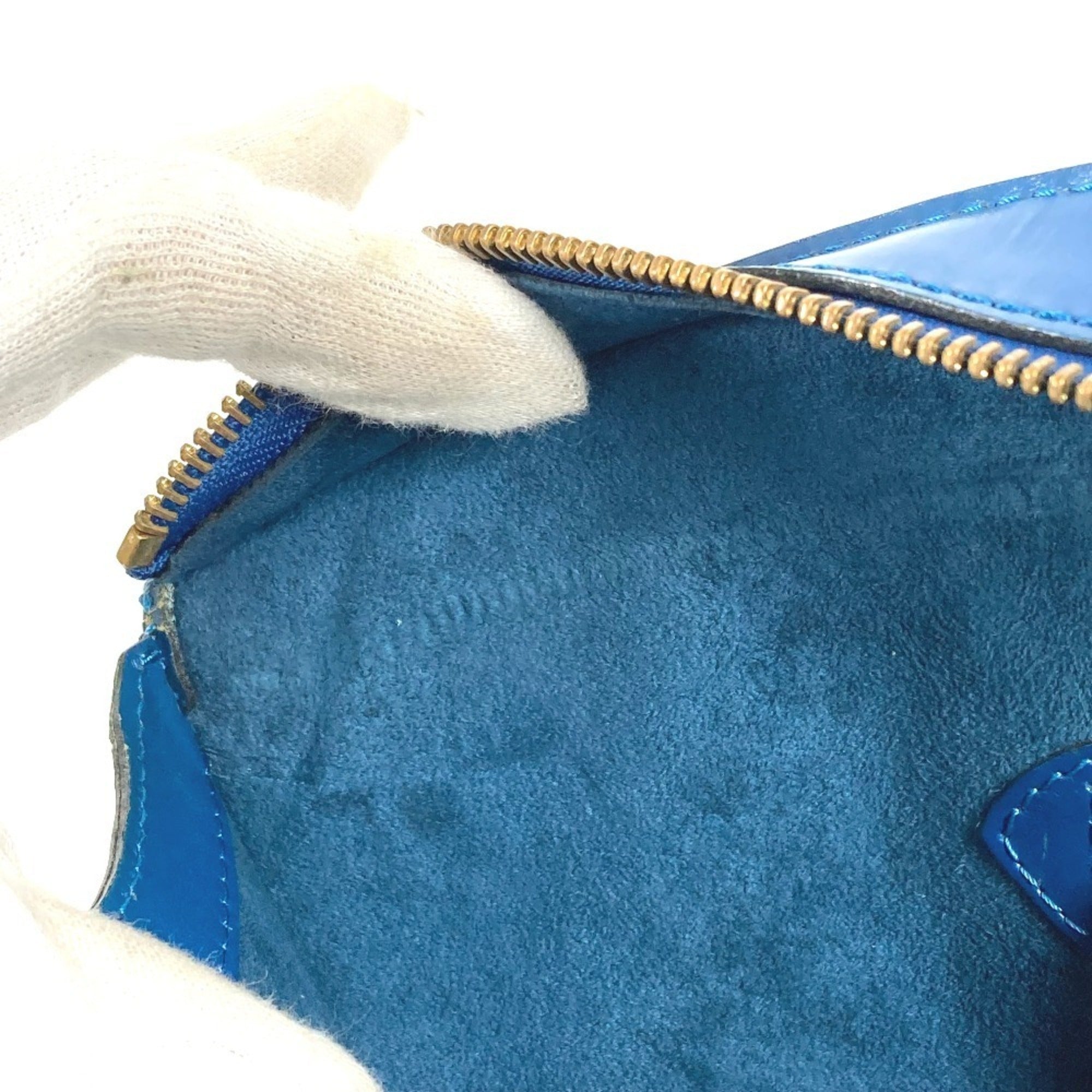 Louis Vuitton Blue Toledo Blue Epi Leather Shoulder Bag Tote Bag (Pre-Owned)