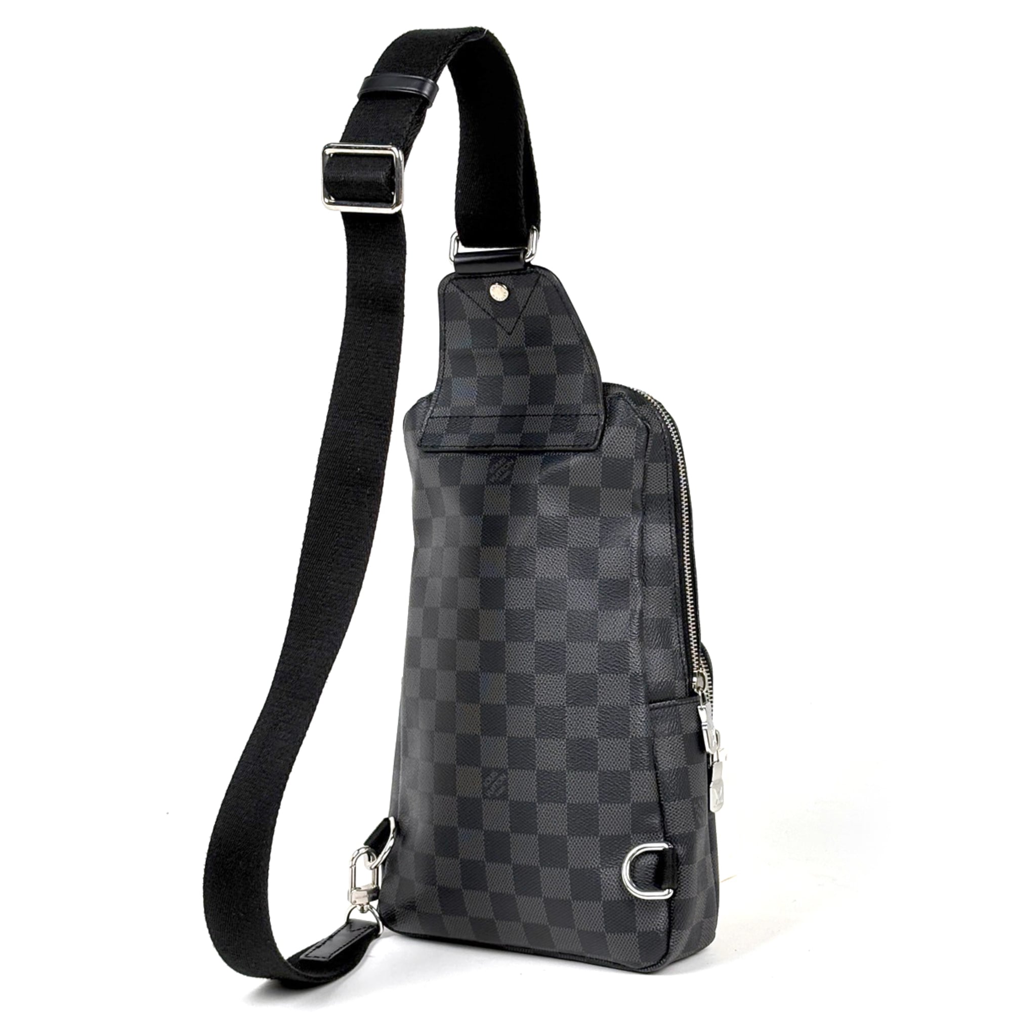 Louis Vuitton Noir Damier Graphite Shoulder Bag Sling Bag (Pre-Owned)