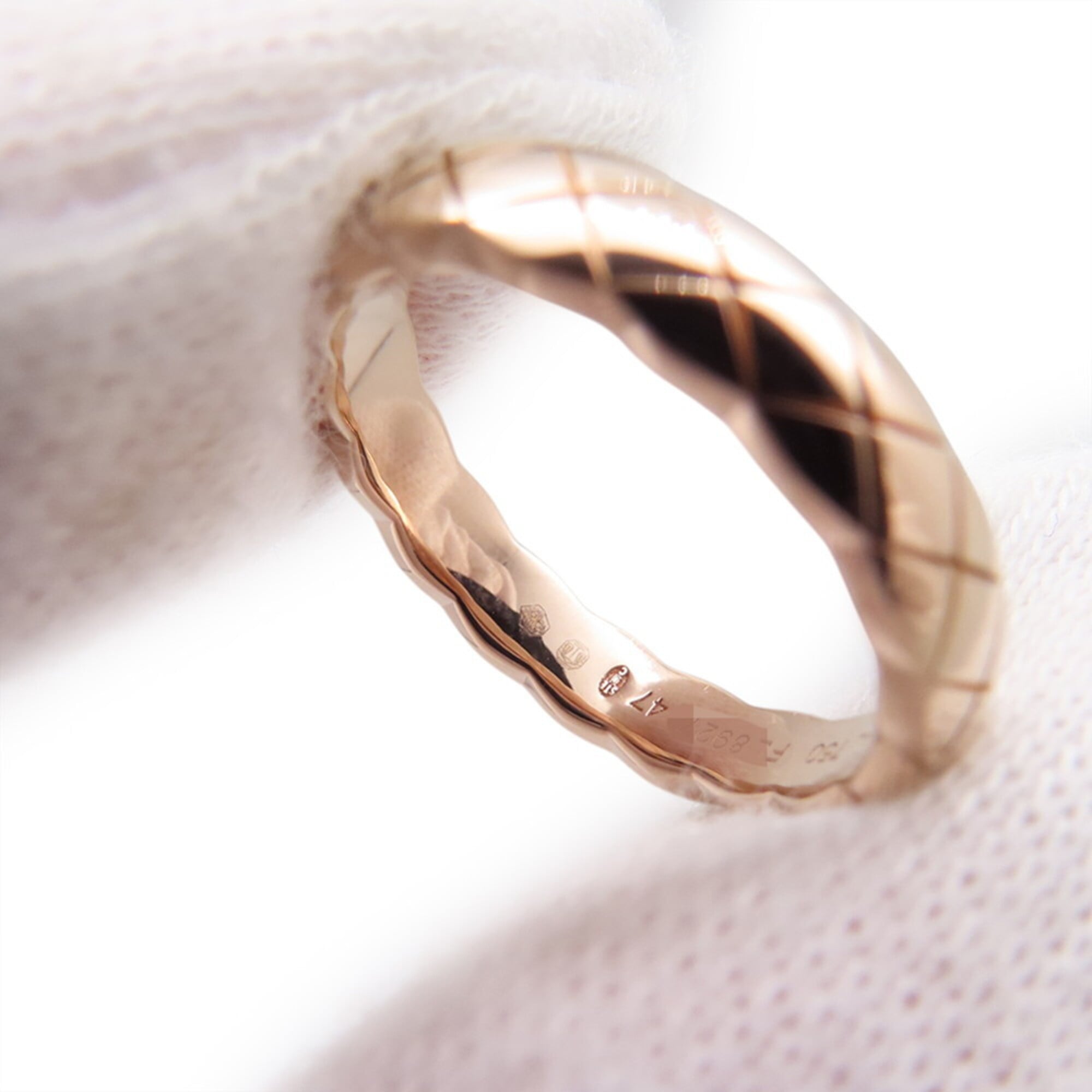 Chanel Pink Gold (18K) Band Ring (Pre-Owned)