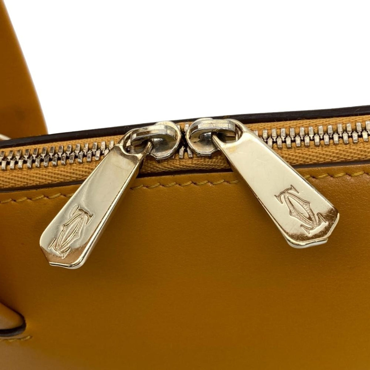 Cartier Camel Leather Handbag (Pre-Owned)