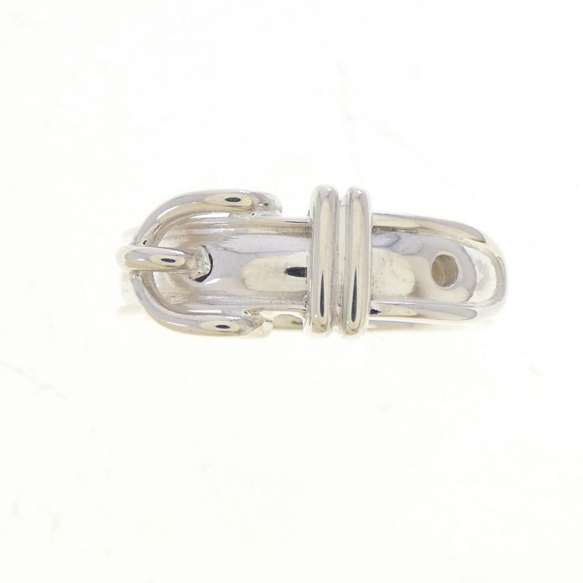 Hermes Silver 925 Band Ring (Pre-Owned)
