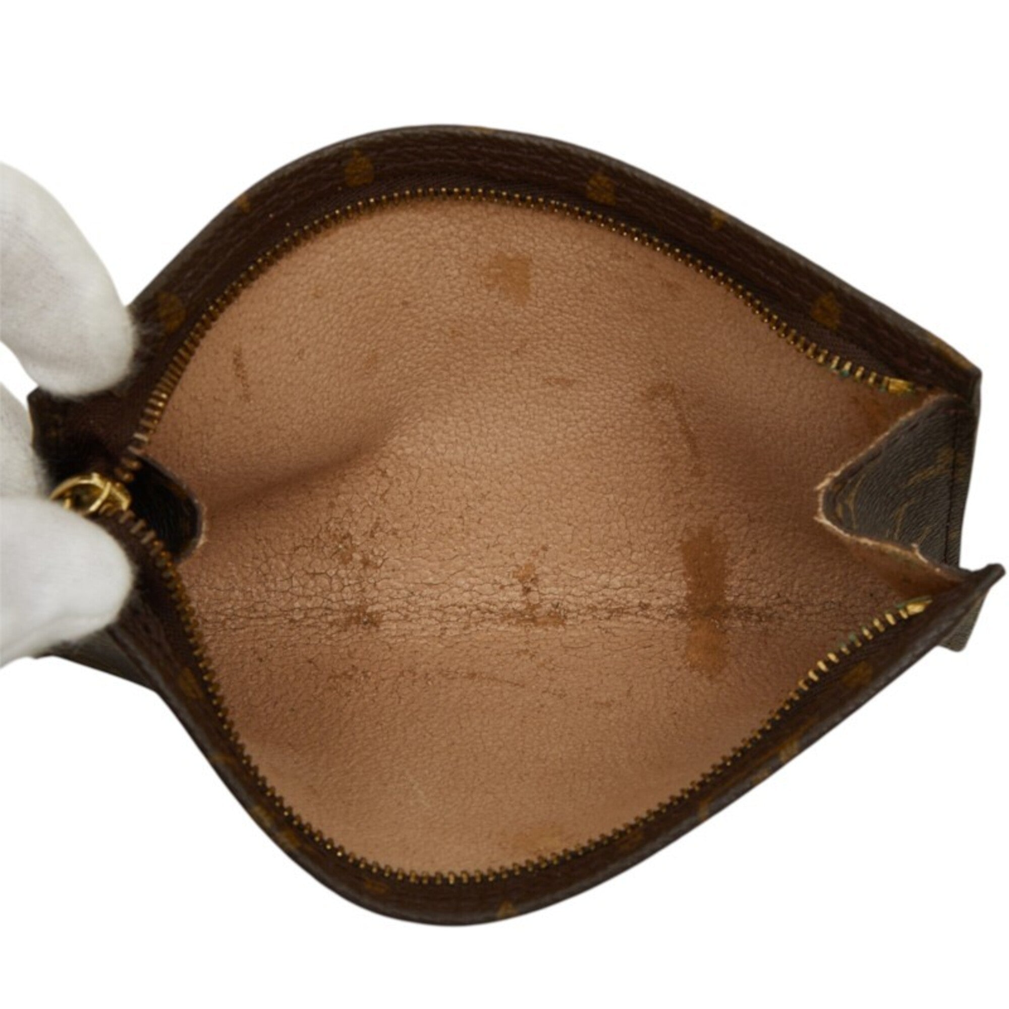 Louis Vuitton Brown Pvc Leather Pouch Shoulder Bag (Pre-Owned)