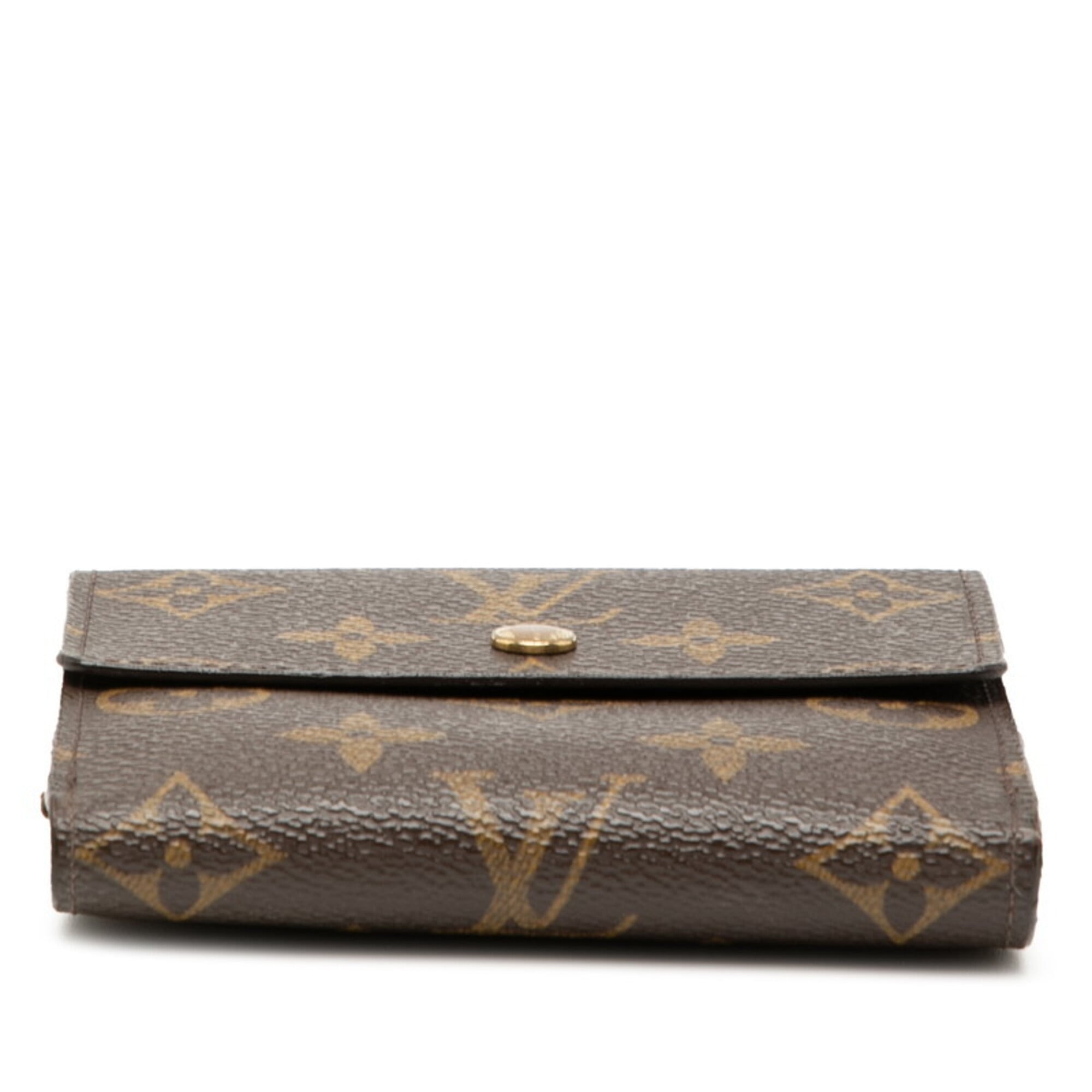 Louis Vuitton Brown Monogram Pvc Leather Wallet (Tri-Fold) (Pre-Owned)