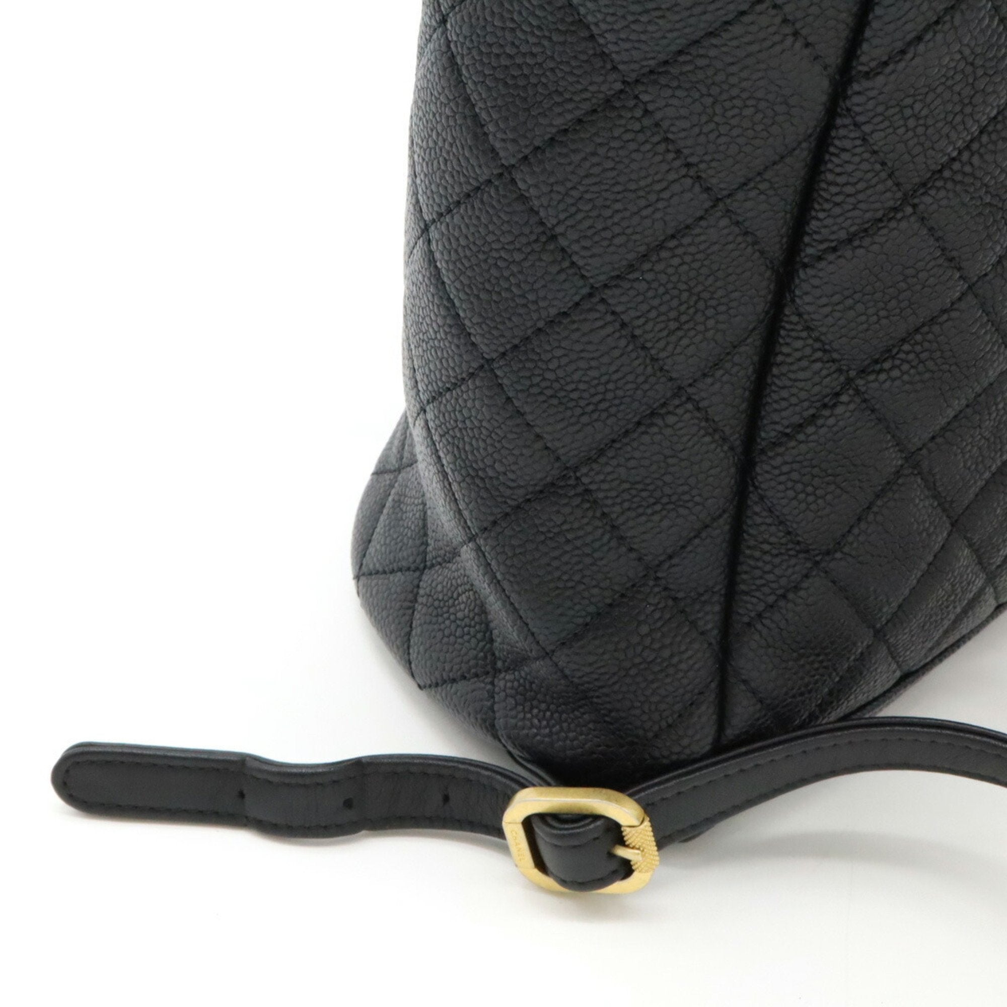 Chanel Caviar Skin Black Caviar Leather Backpack (Pre-Owned)