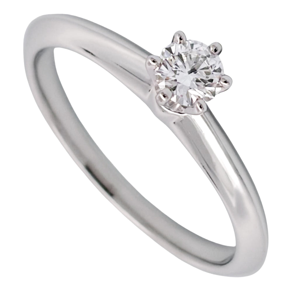 Tiffany Platinum Platinum 950 Band Ring (Pre-Owned)