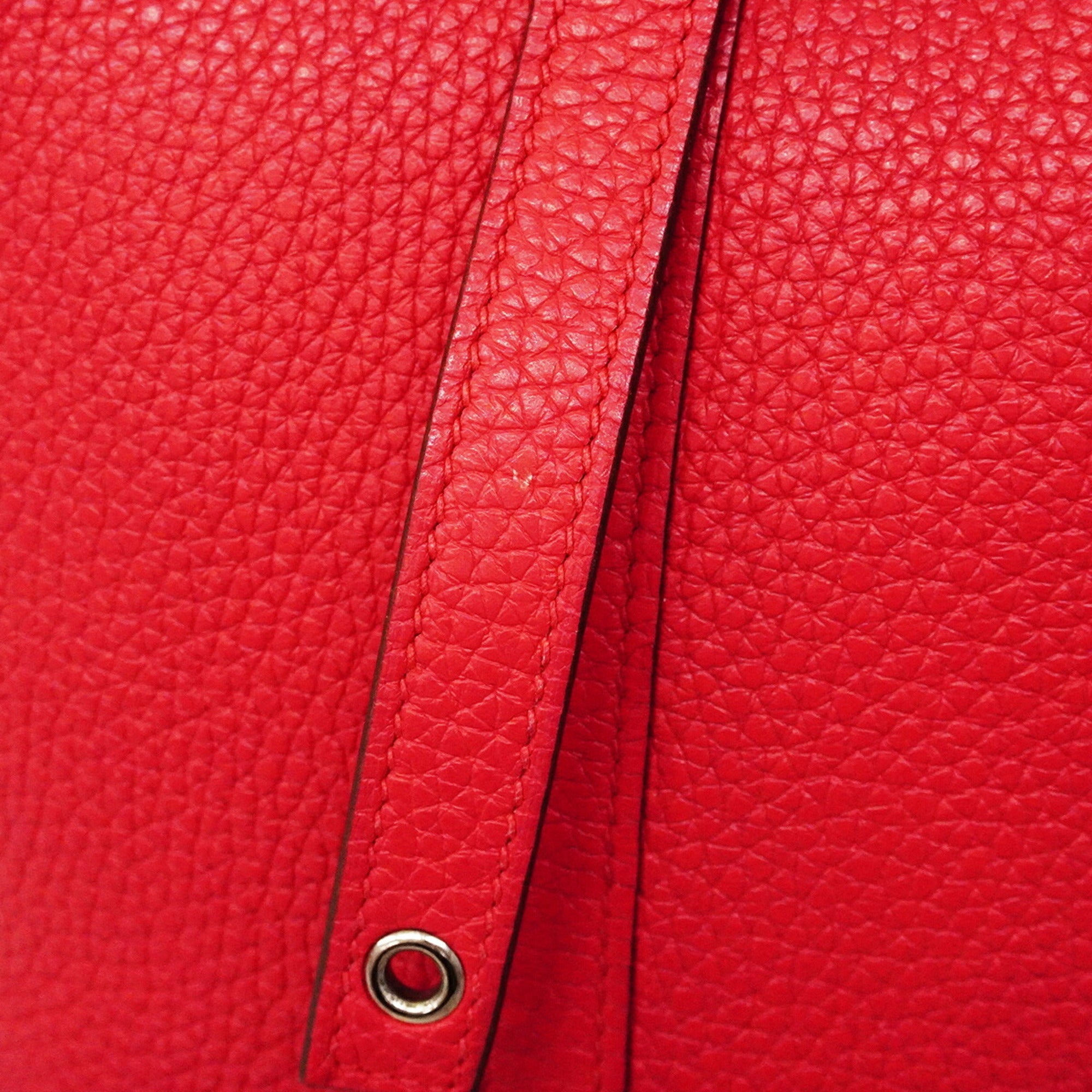 Hermes Pink Taurillon Clemence Leather Handbag (Pre-Owned)