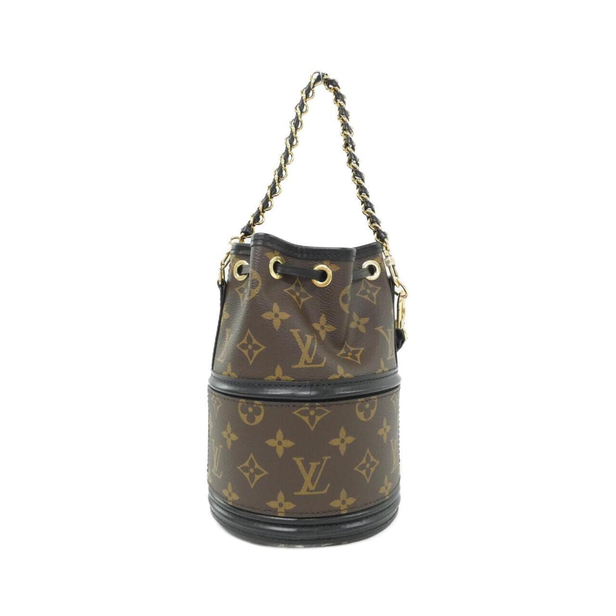 Louis Vuitton Marron Coated Canvas Shoulder Bag (Pre-Owned)