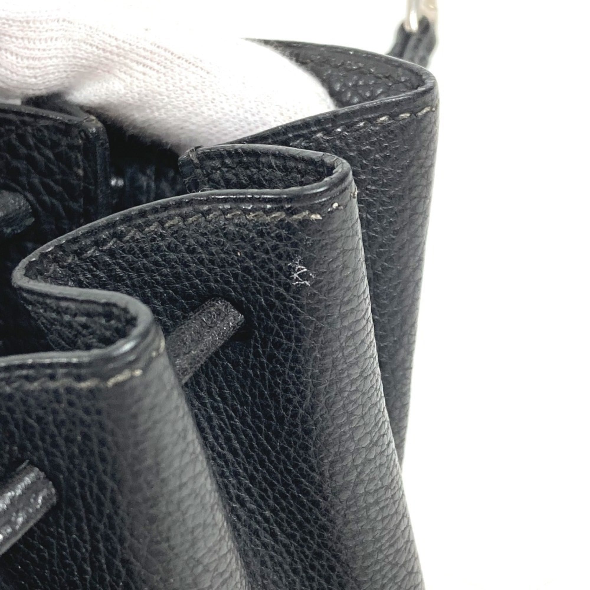 Hermes Black Leather Handbag Pouch (Pre-Owned)