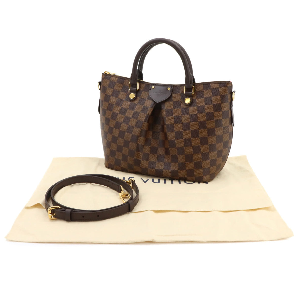 Louis Vuitton Ebene Damier Canvas Handbag (Pre-Owned)