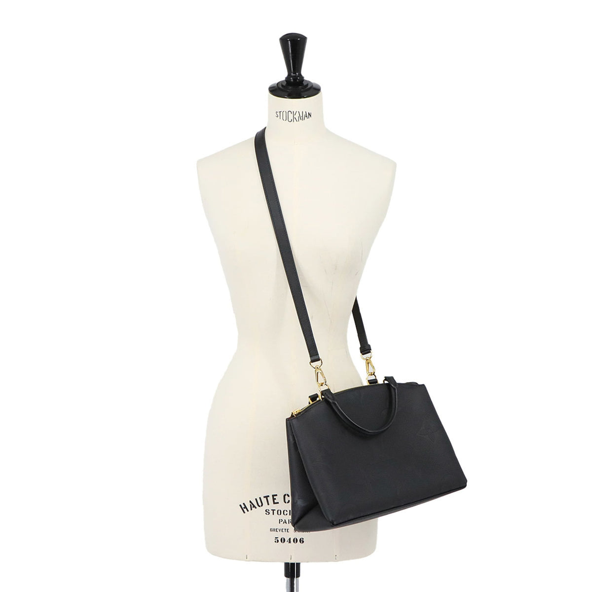 Louis Vuitton Monogram Noir Monogram Empreinte Leather Handbag (Pre-Owned)
