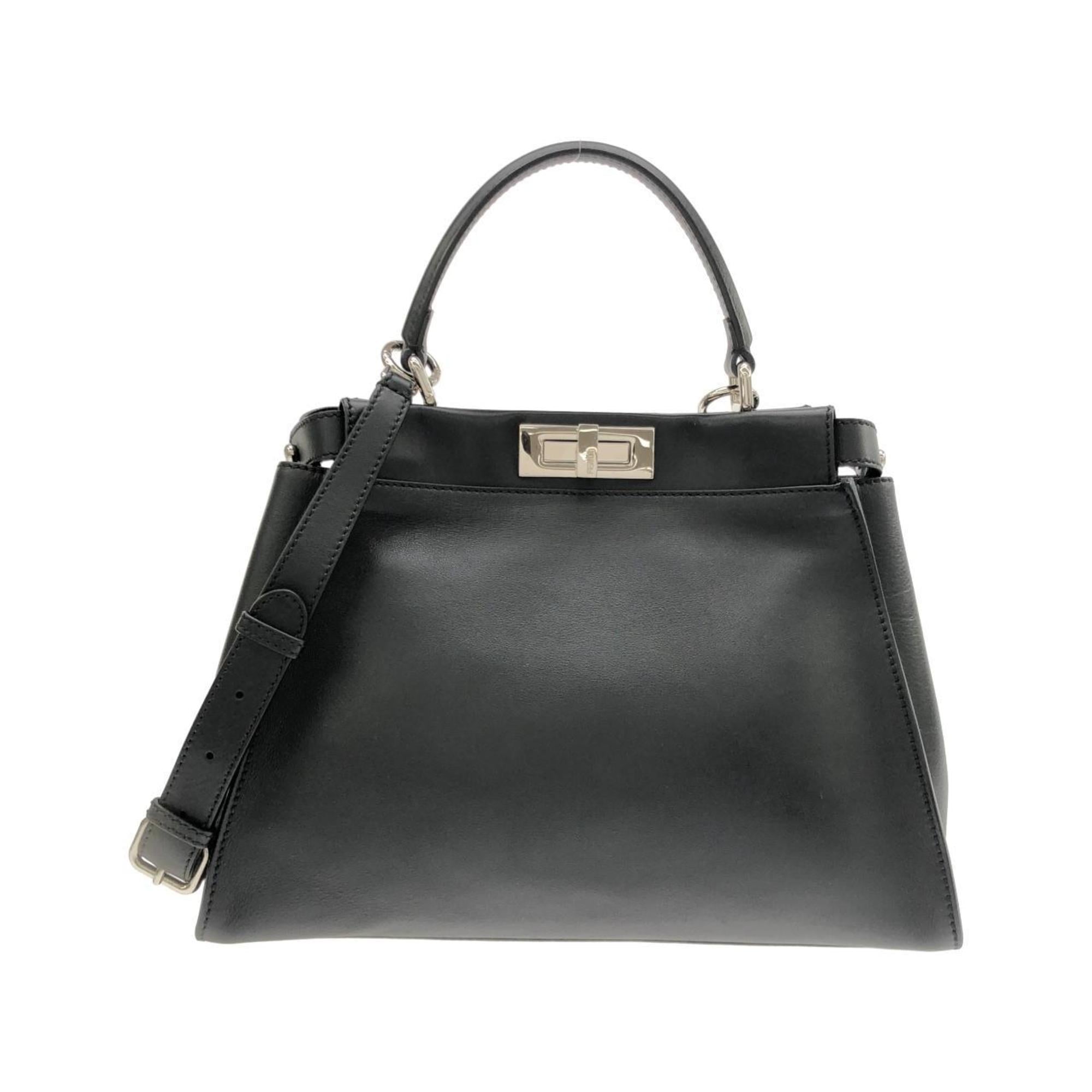 Fendi Black Leather Handbag (Pre-Owned)